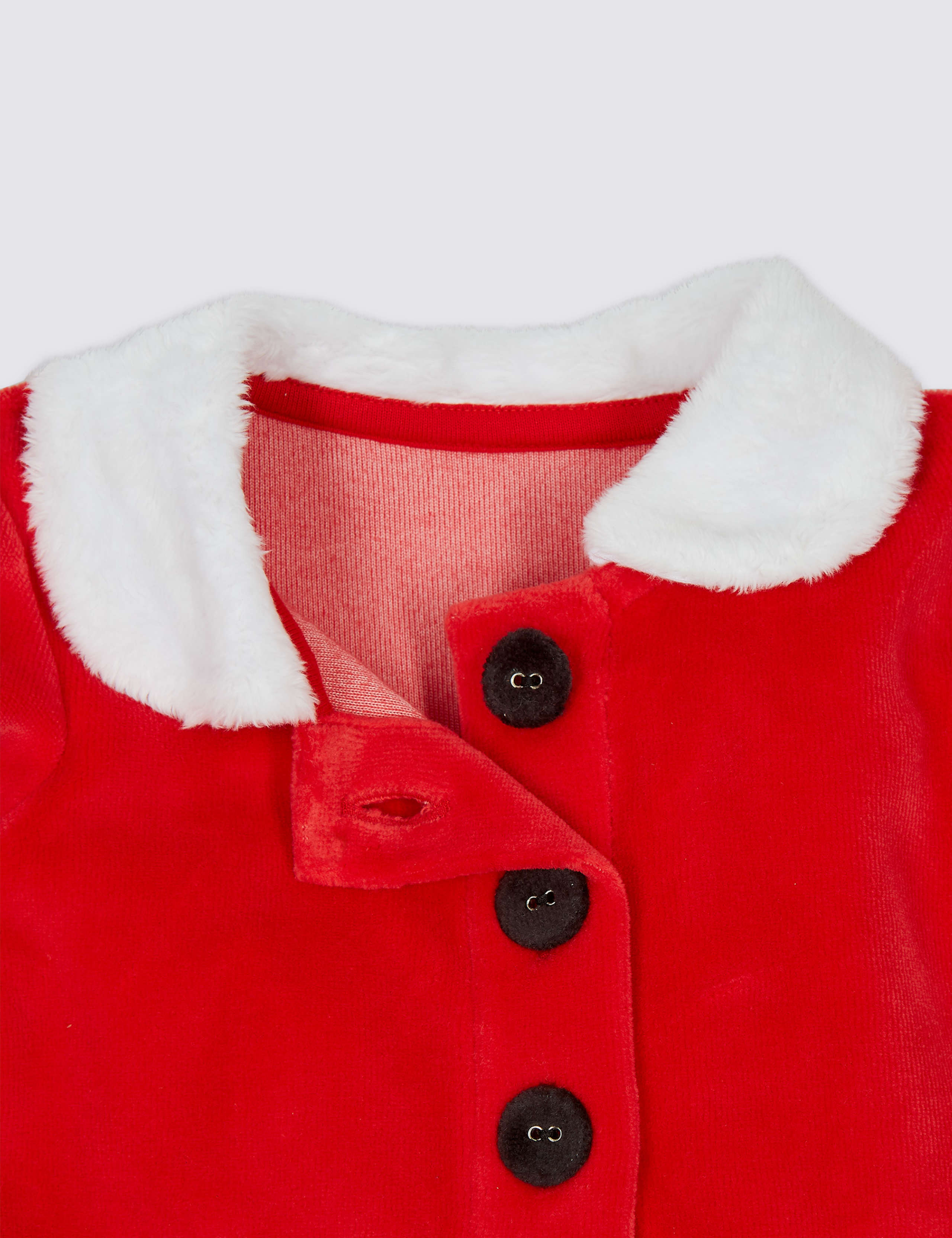 2 Piece Santa Dress with Tights 3 of 6