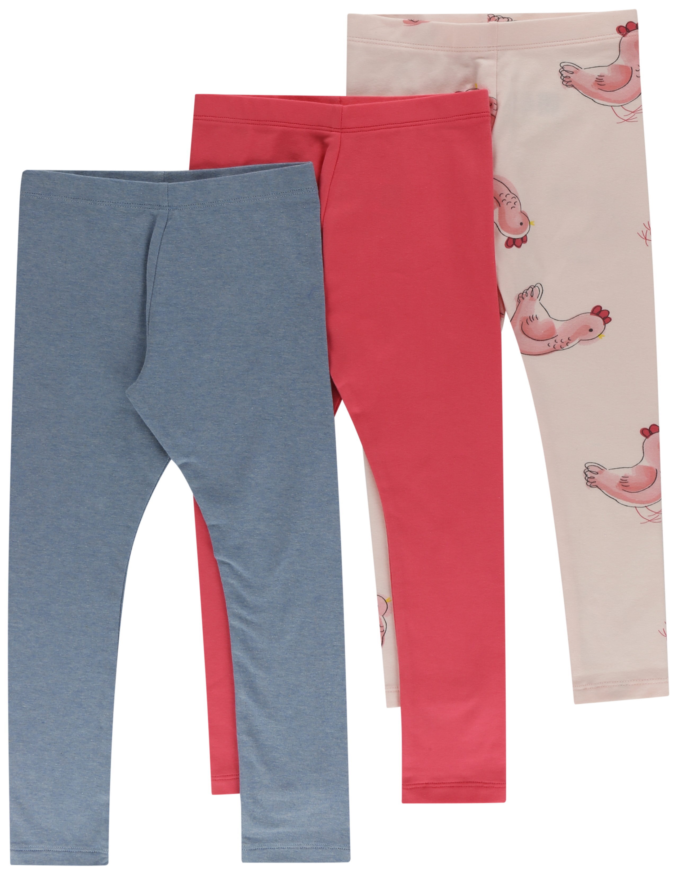 3 Pack Hen Printed Leggings 2 of 3