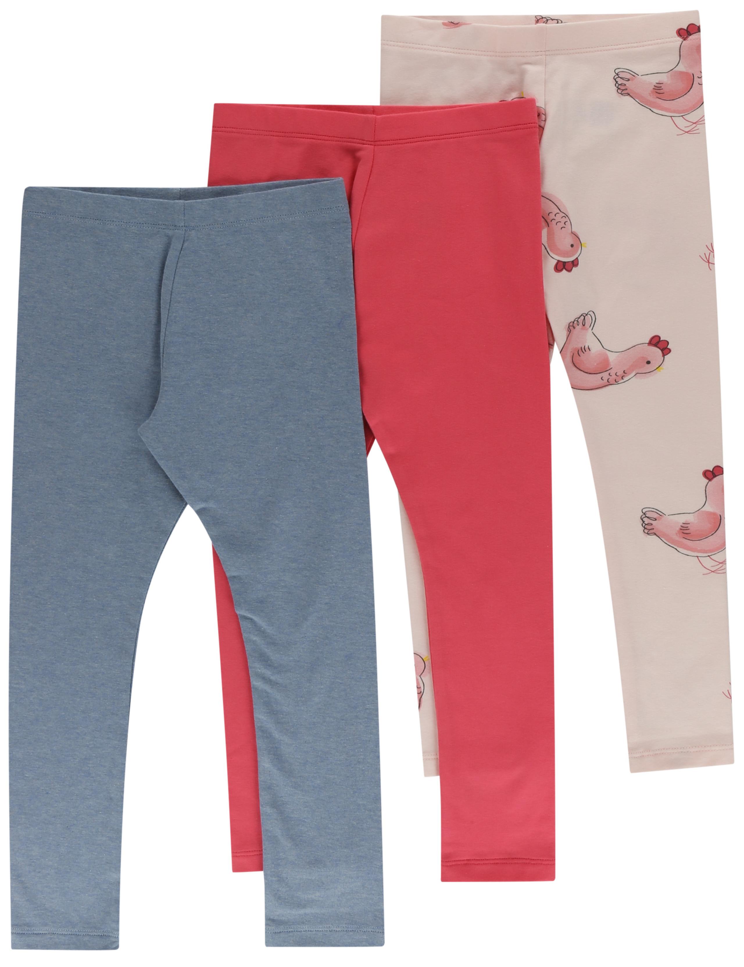 3 Pack Hen Printed Leggings 3 of 3