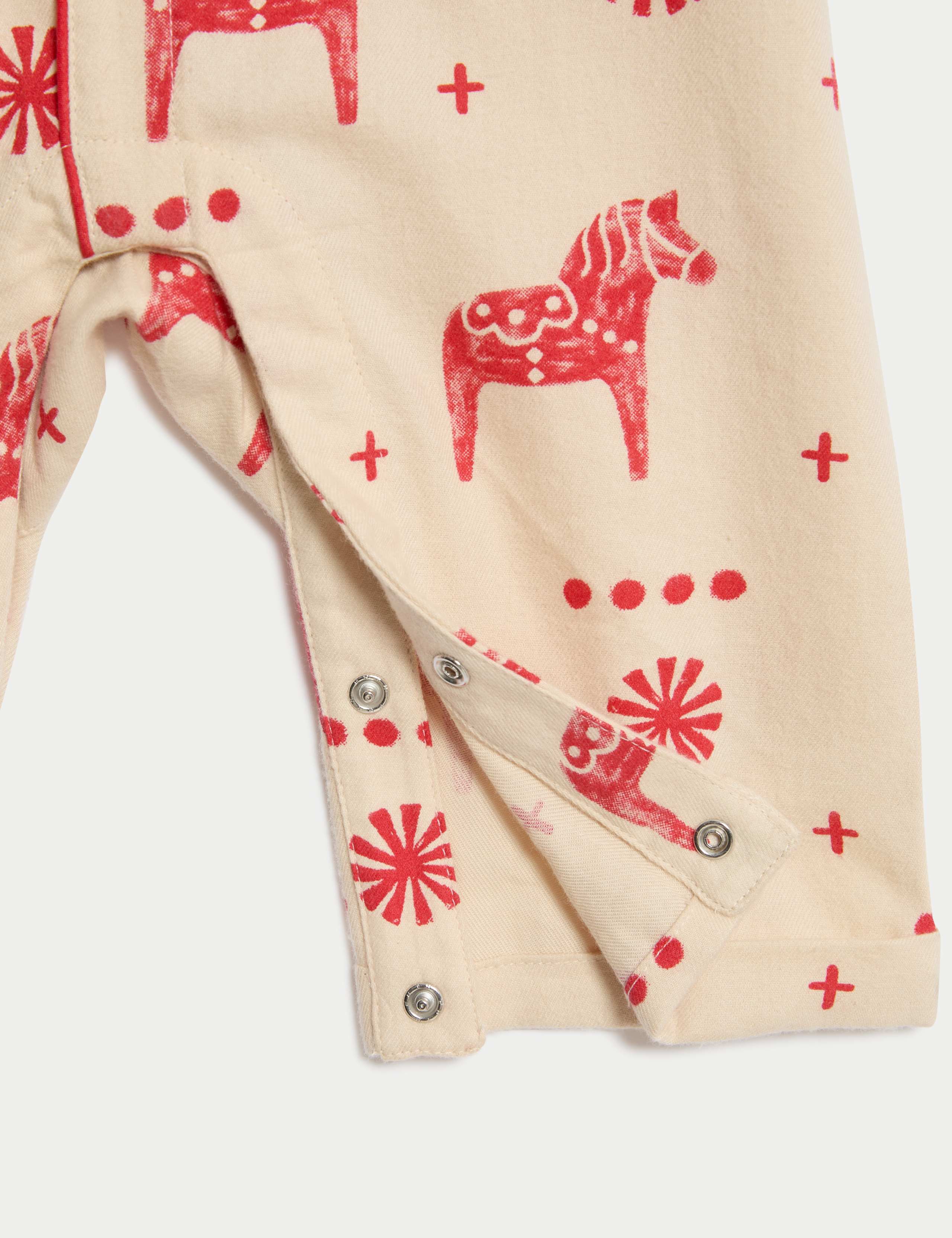 Pure Cotton Horse Print Romper (0-3 Yrs) 4 of 4
