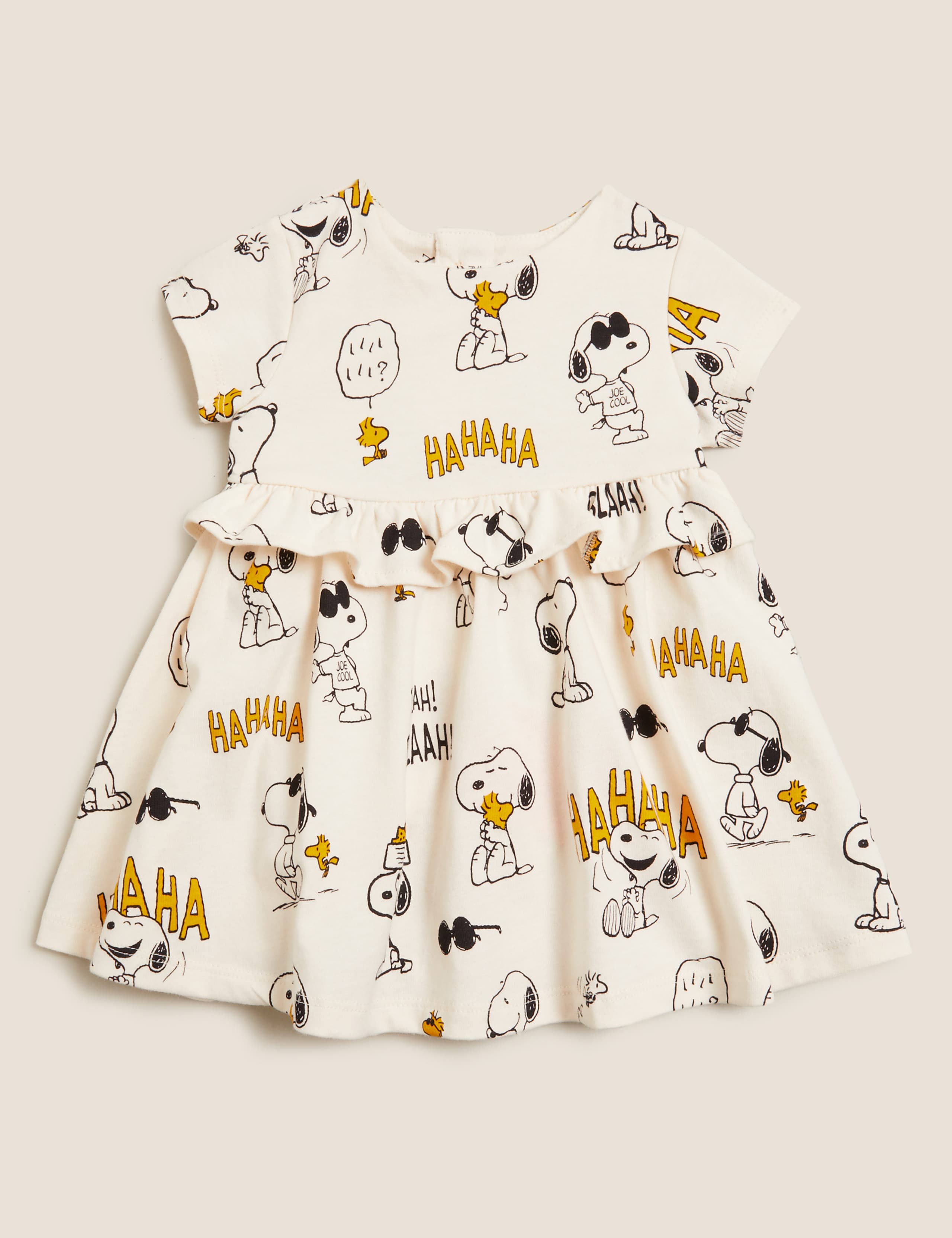 Pure Cotton Snoopy™ Dress (7lbs - 3 Yrs) 1 of 4