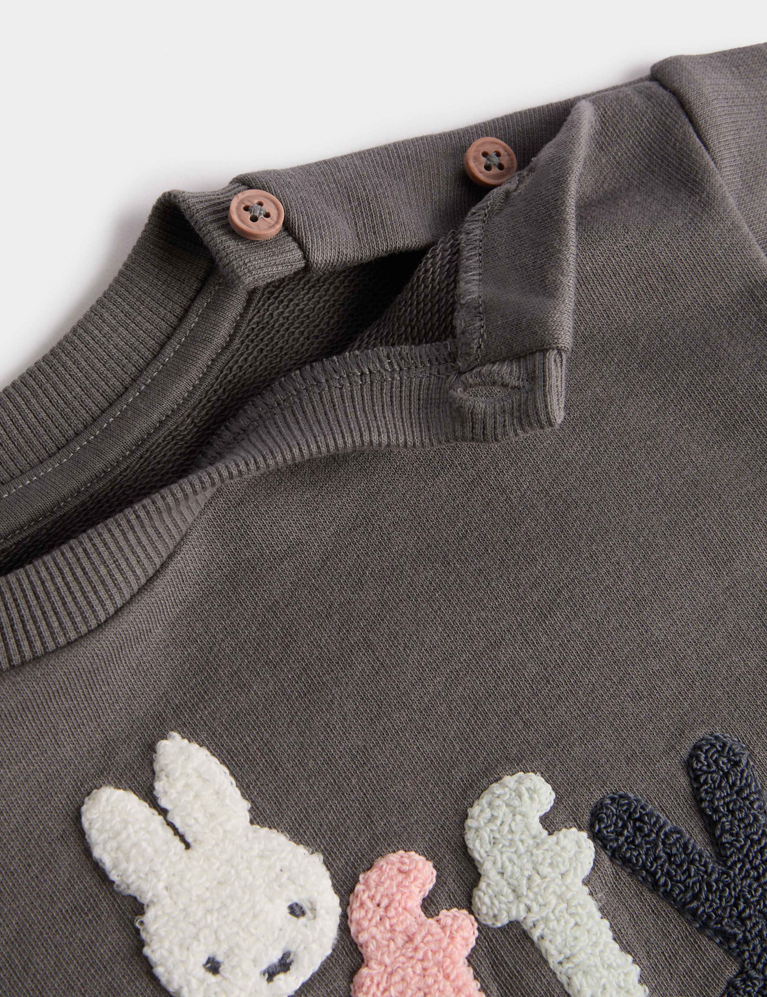 2pc Cotton Rich Miffy™ Sweat Outfit (0-3 Yes) 4 of 5