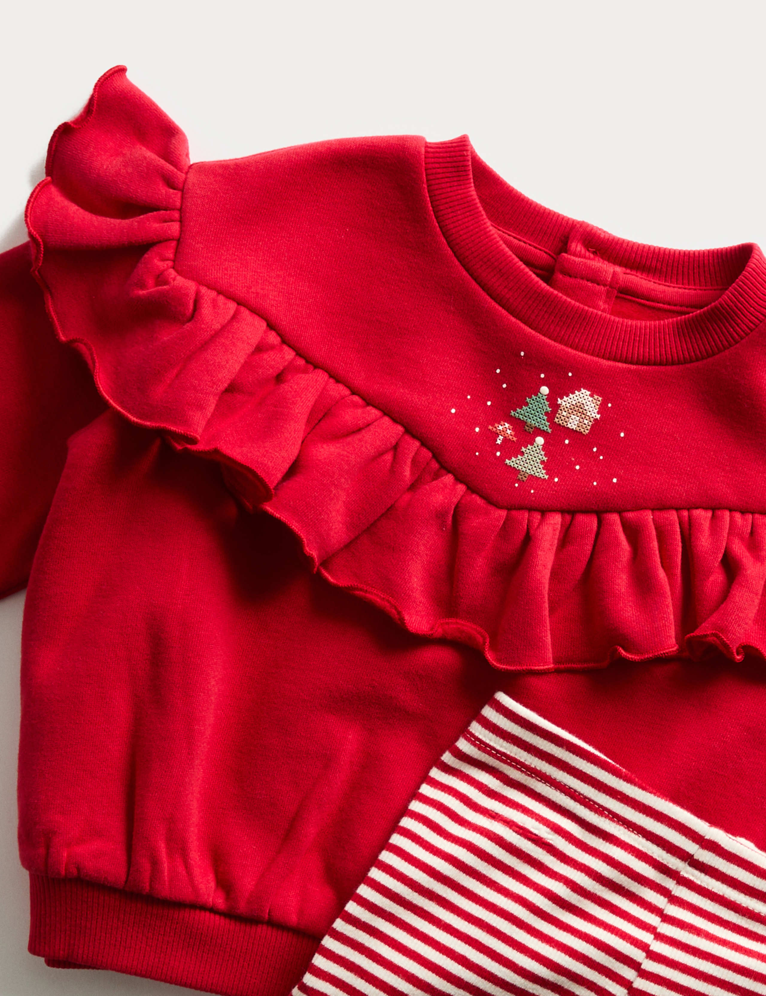 2pc Christmas Sweatshirt & Legging Outfit (0-3 Yrs) 2 of 3