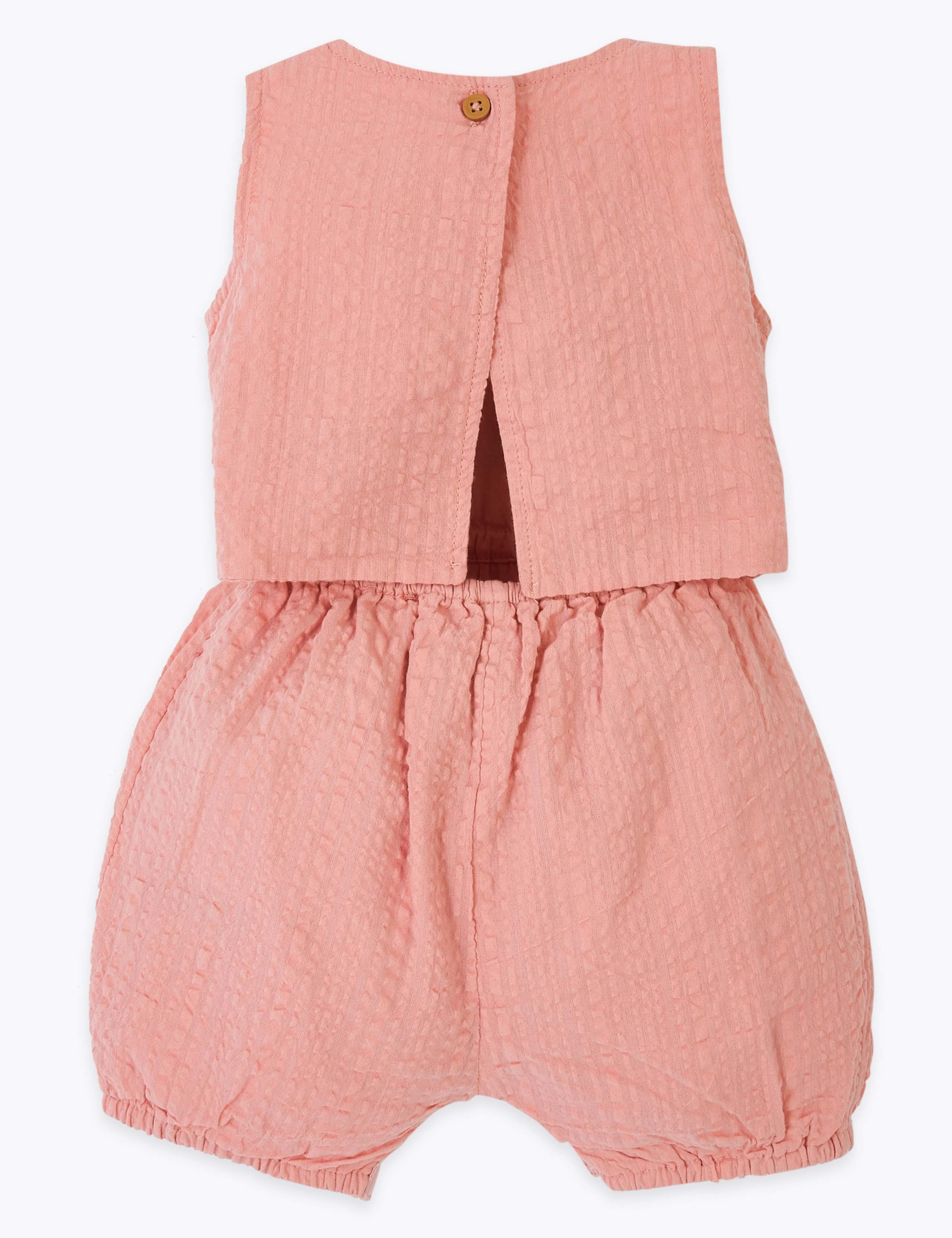 Pure Cotton Embroidered Romper (0-3 Yrs) 2 of 3