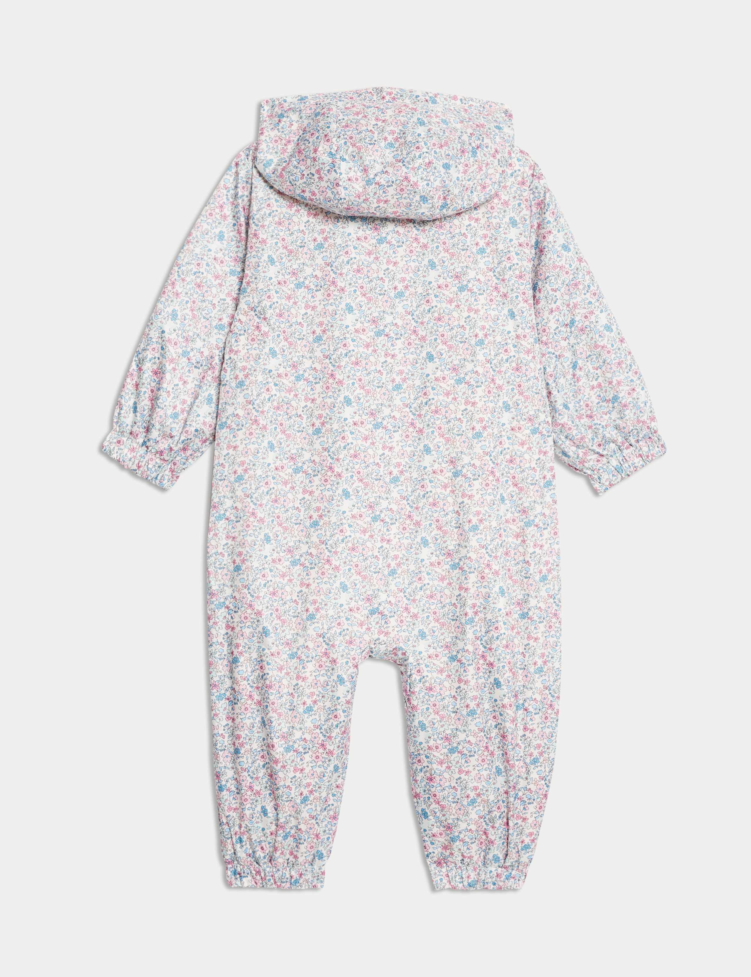 Ditsy Floral Puddlesuit (0-3 Yrs) 2 of 3
