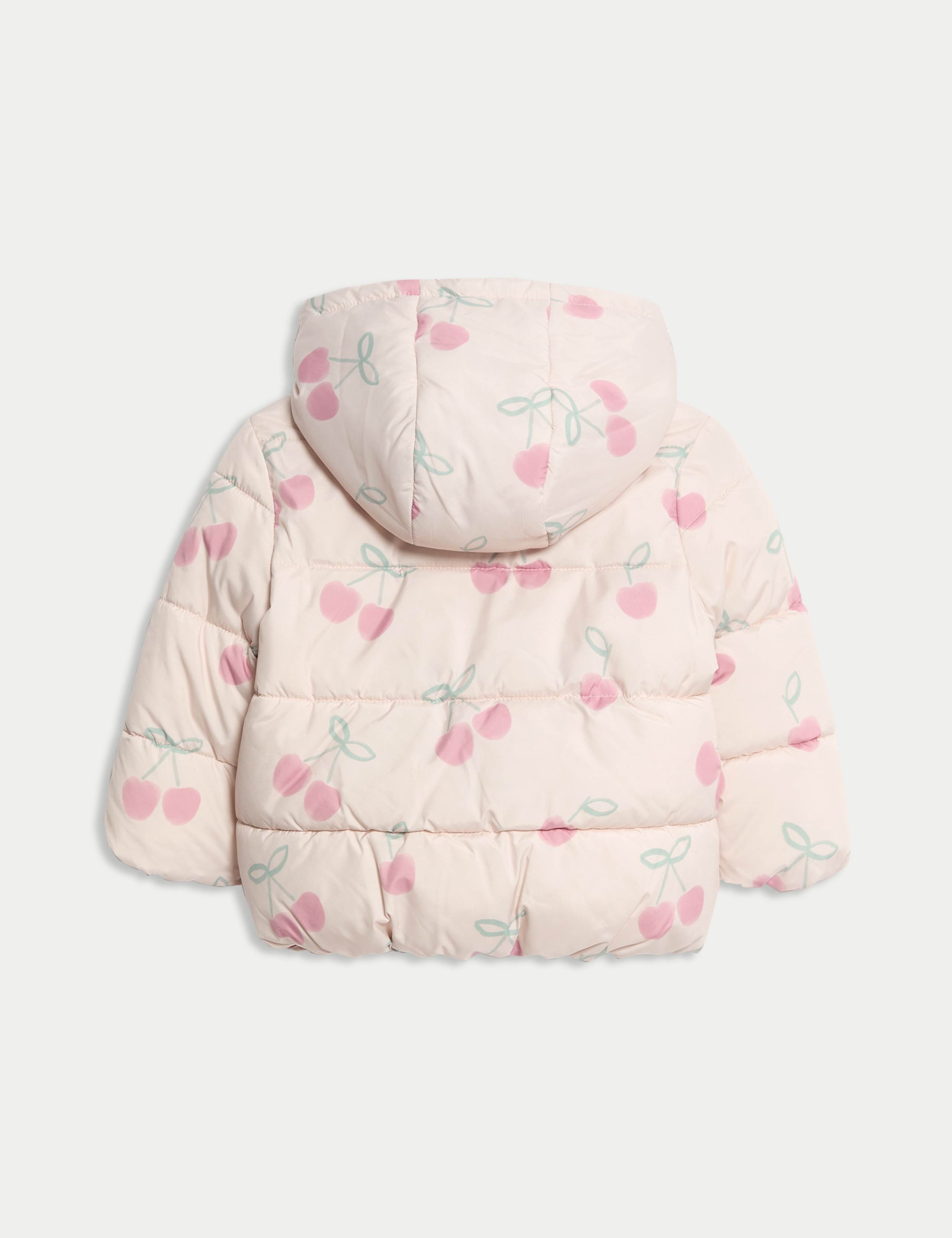 Cherry Padded Hooded Lightweight Coat (0-3 Yrs) 2 of 3