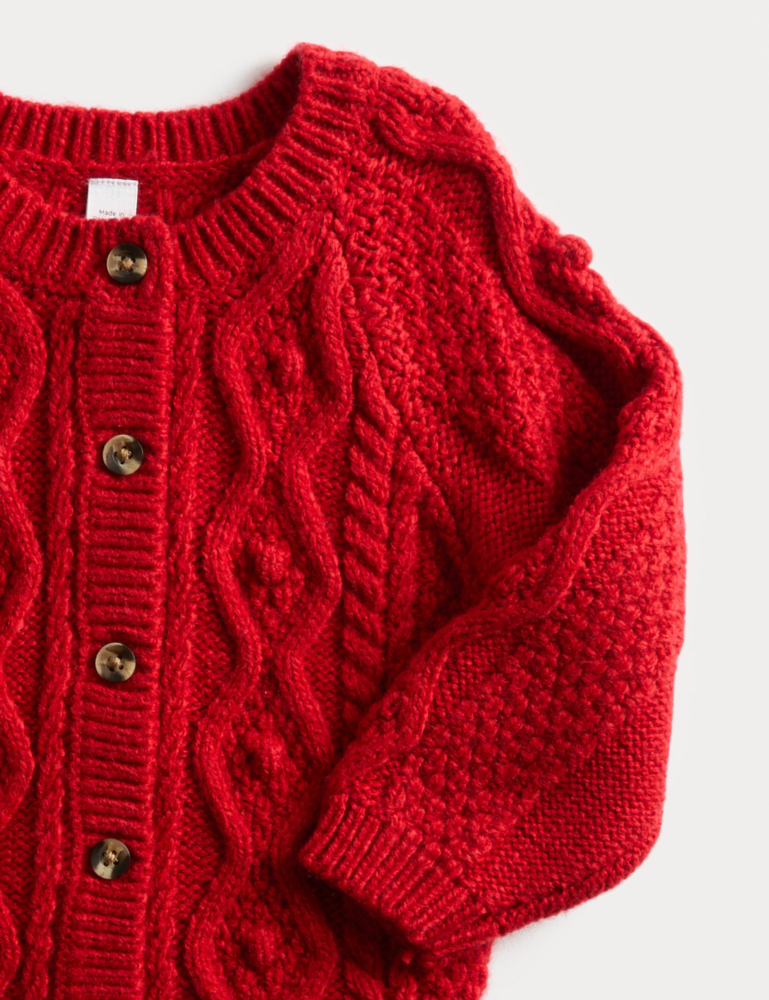 Knitted Cable Cardigan (0-6 Yrs) 2 of 2