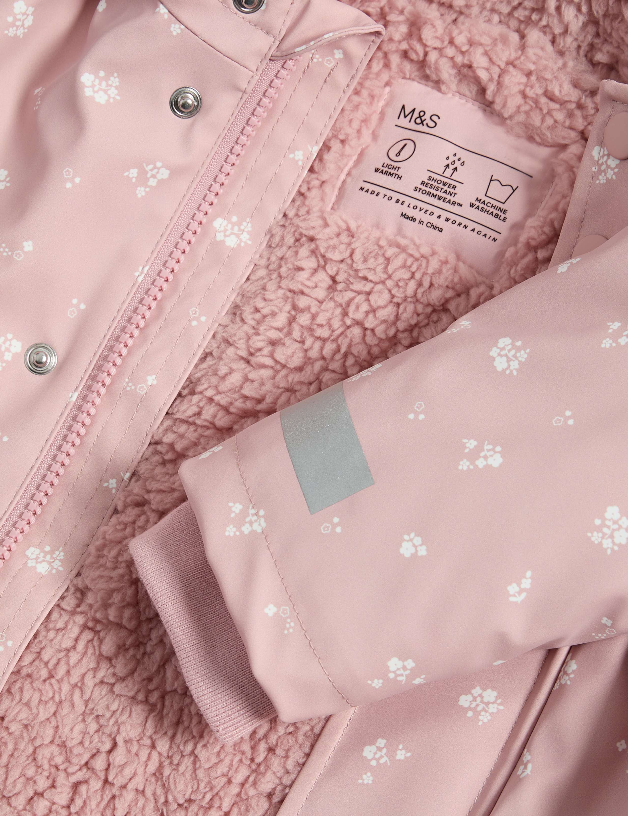 Ditsy Hooded Fisherman Jacket (3 Mths-3 Yrs) 3 of 3