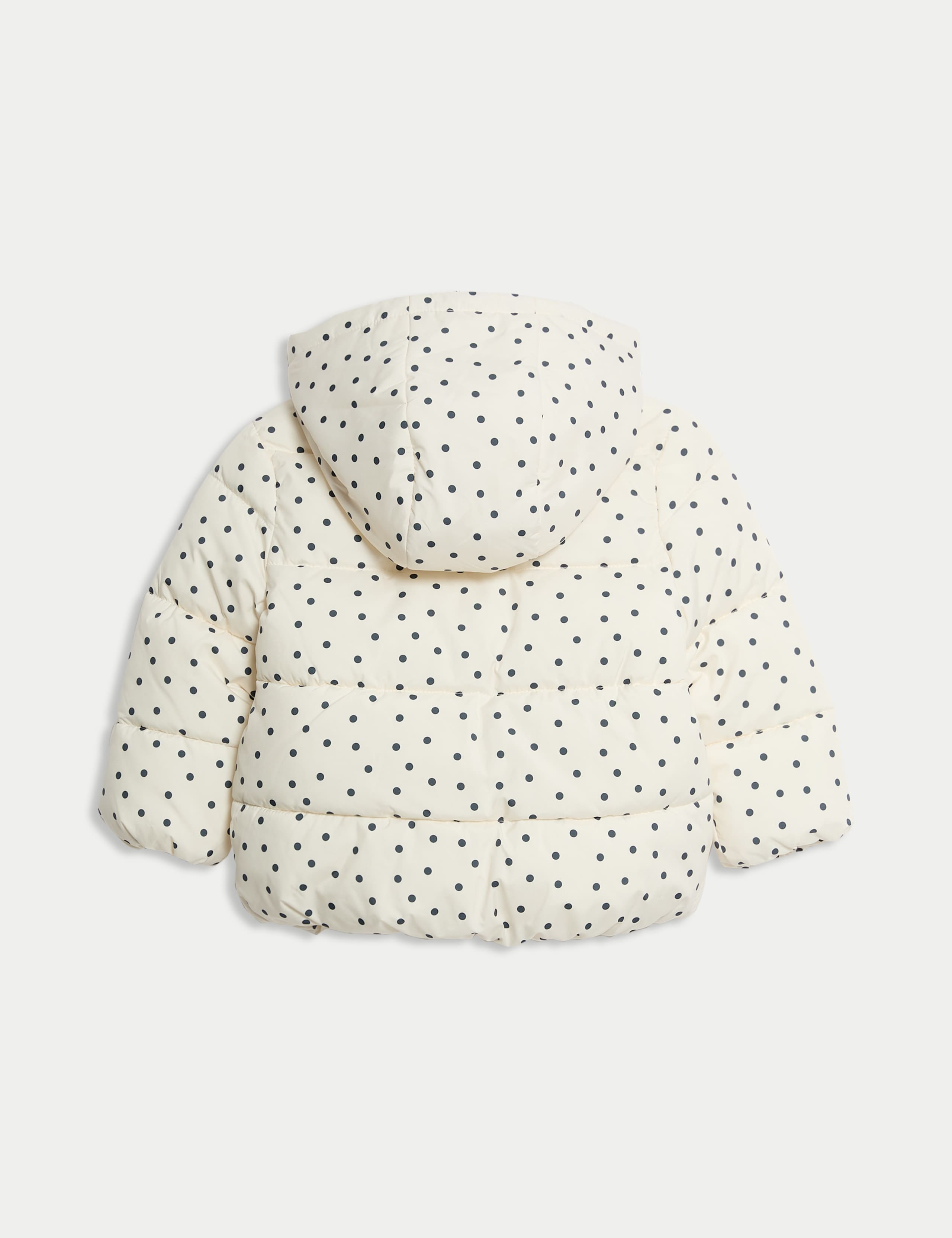 Spotted Padded Hooded Lightweight Coat (0-3 Yrs) 2 of 3