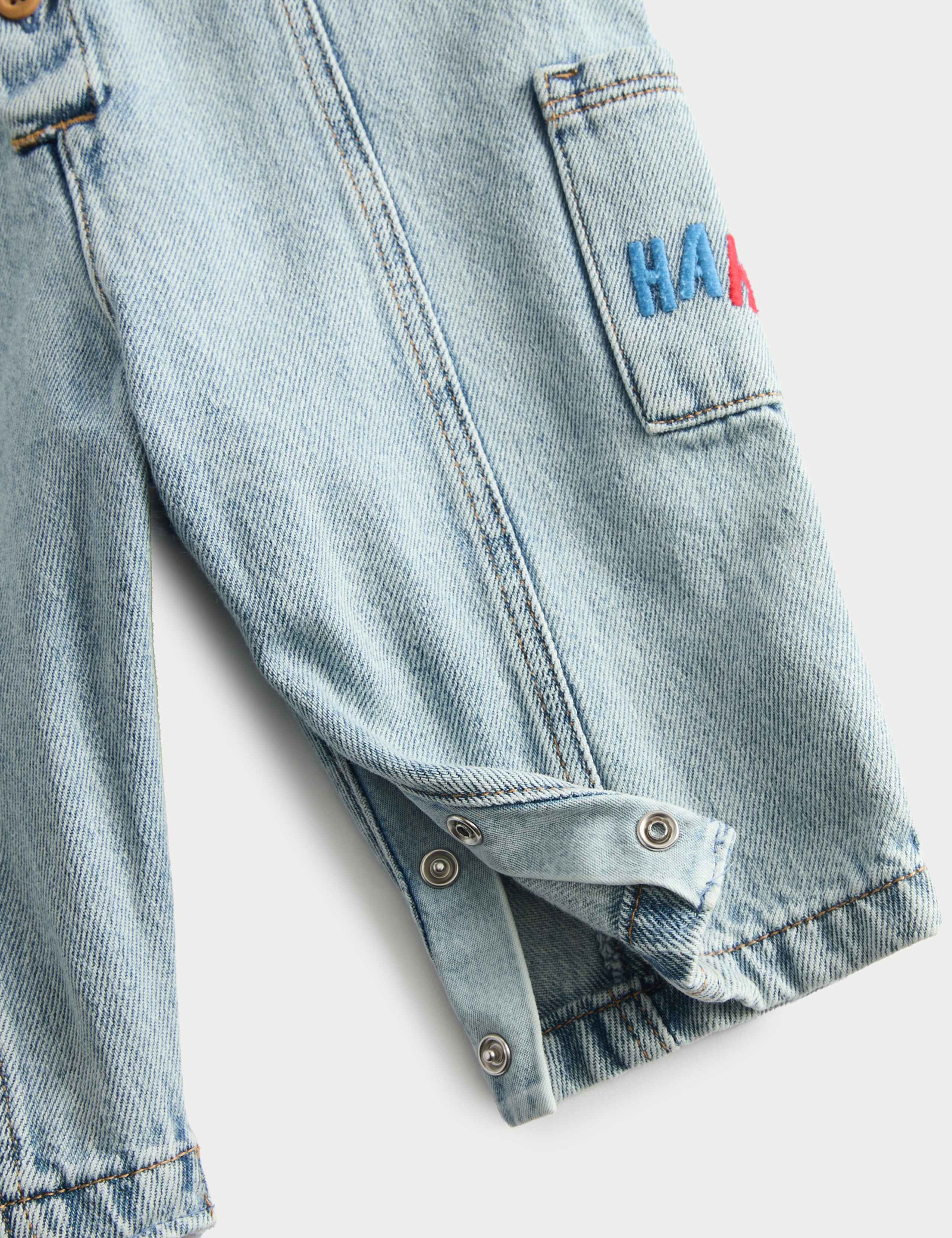 Pure Cotton Denim Boilersuit (0-3 Yrs) 2 of 3