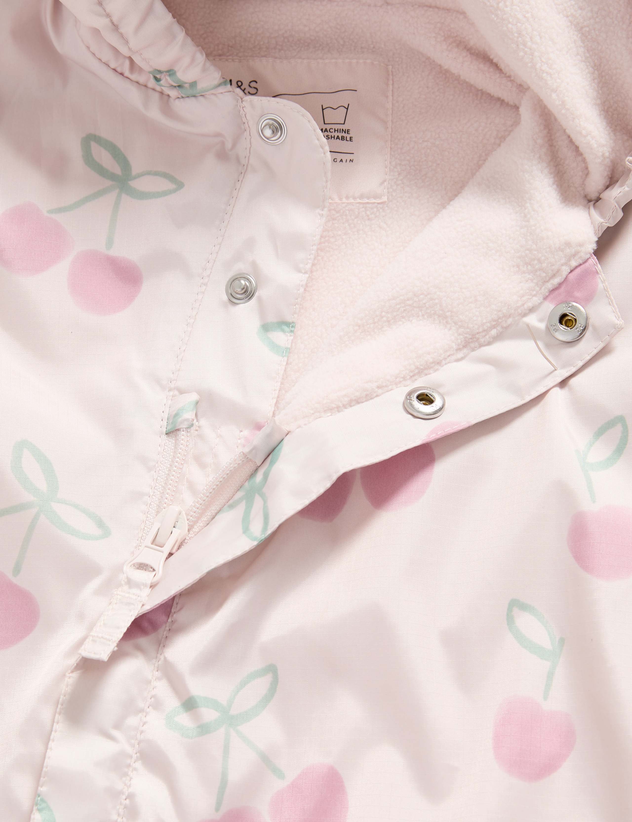 Cherry Print Puddlesuit (0-1 Yrs) 3 of 3