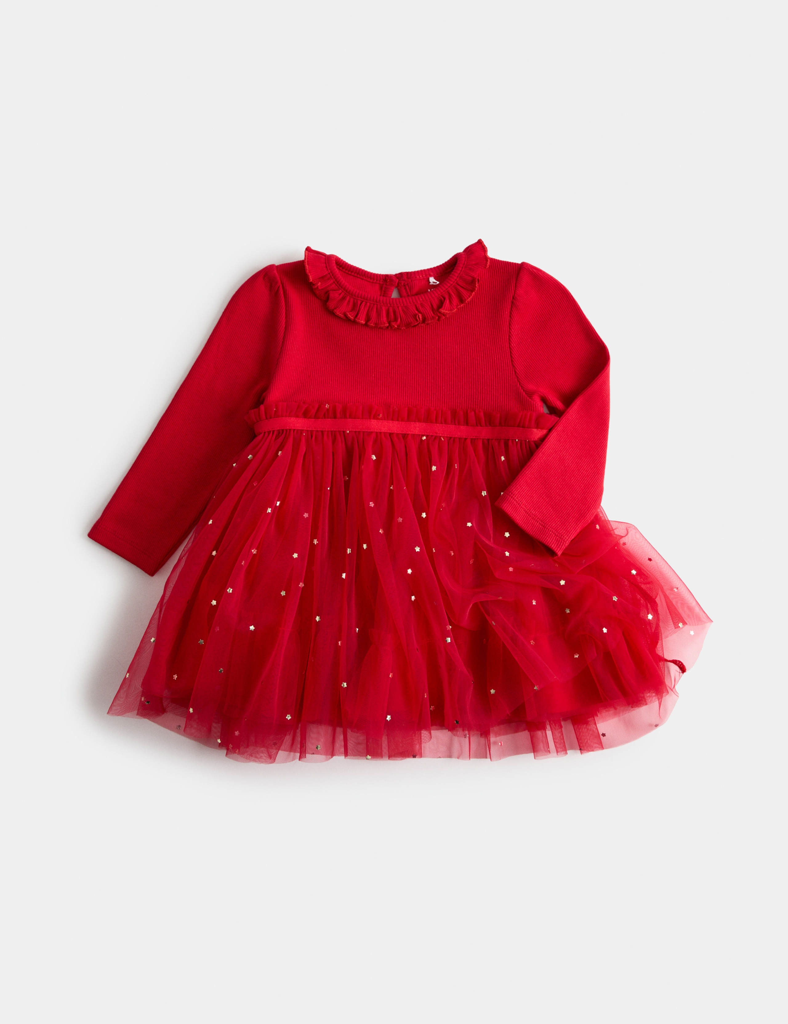 Cotton Rich Star Detail Dress 1 of 2