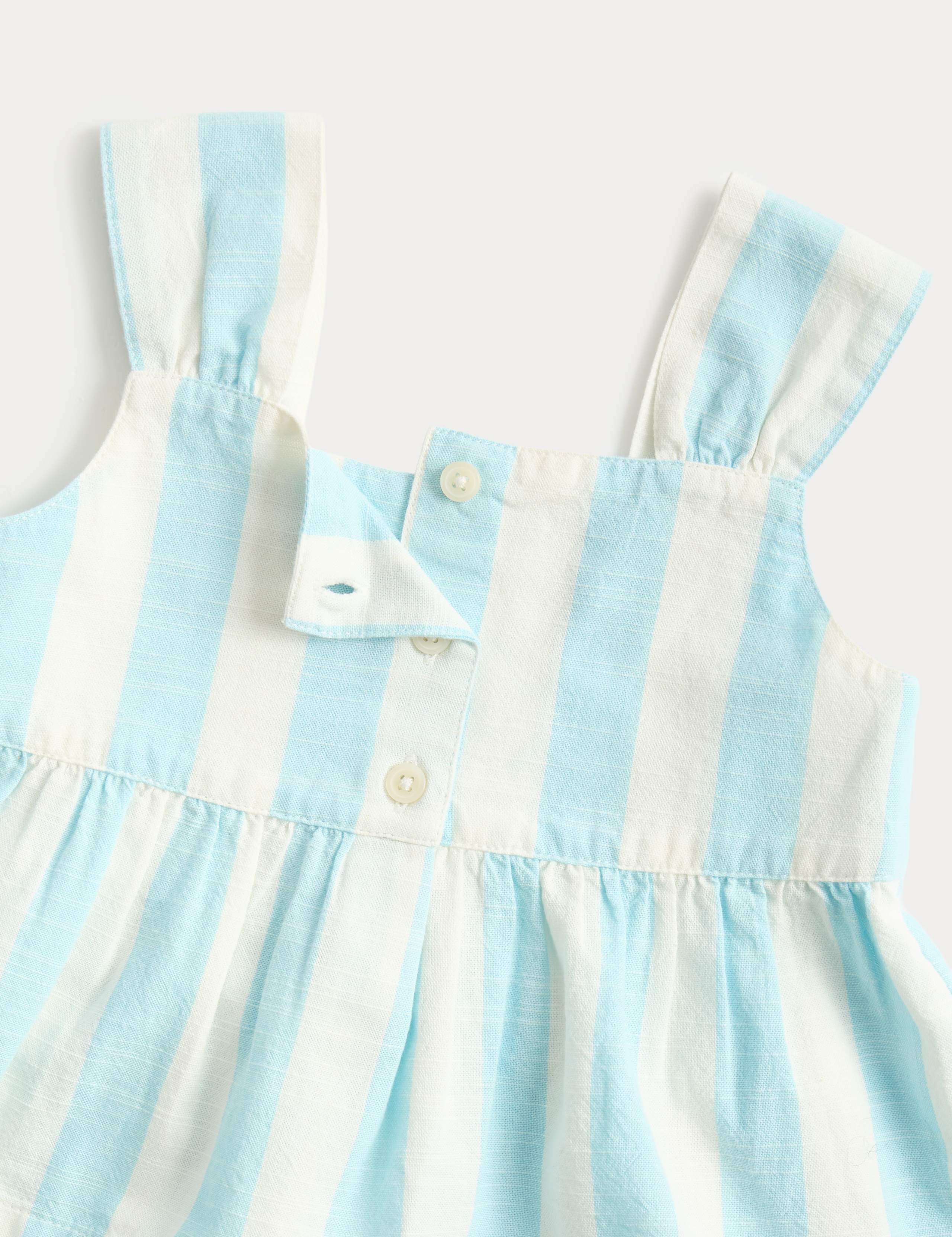 2 Piece Pure Cotton Striped Top & Trousers (0-5 Yrs) 3 of 3