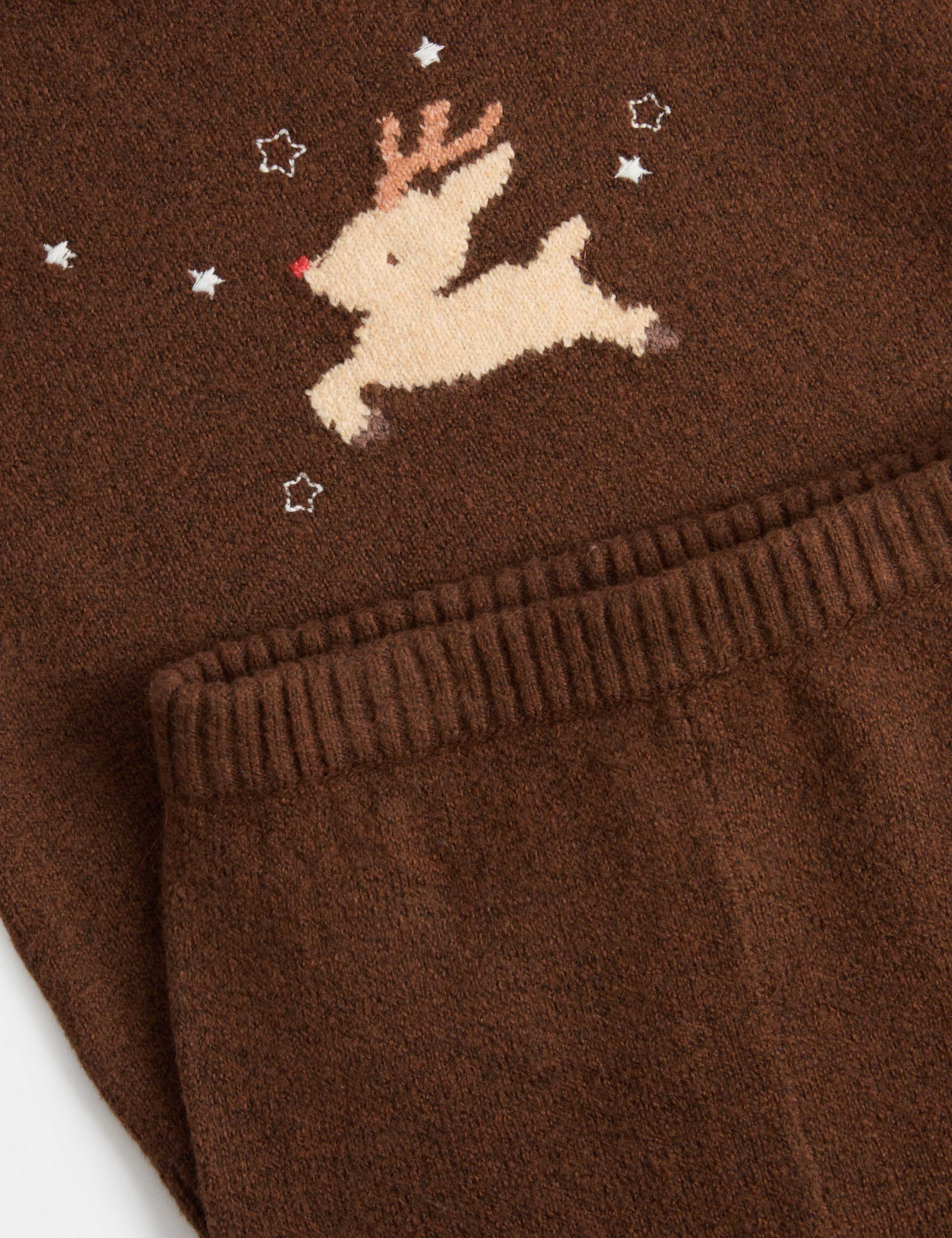Cotton Rich Reindeer Top & Bottom Outfit 2 of 3