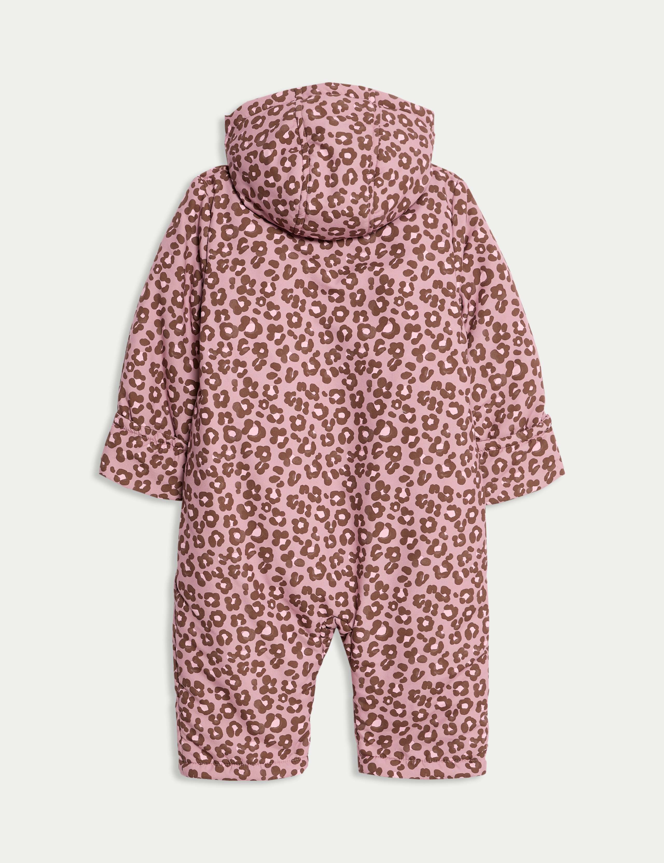 Animal Print Padded Hooded Snowsuit (0-3 Yrs) 2 of 3