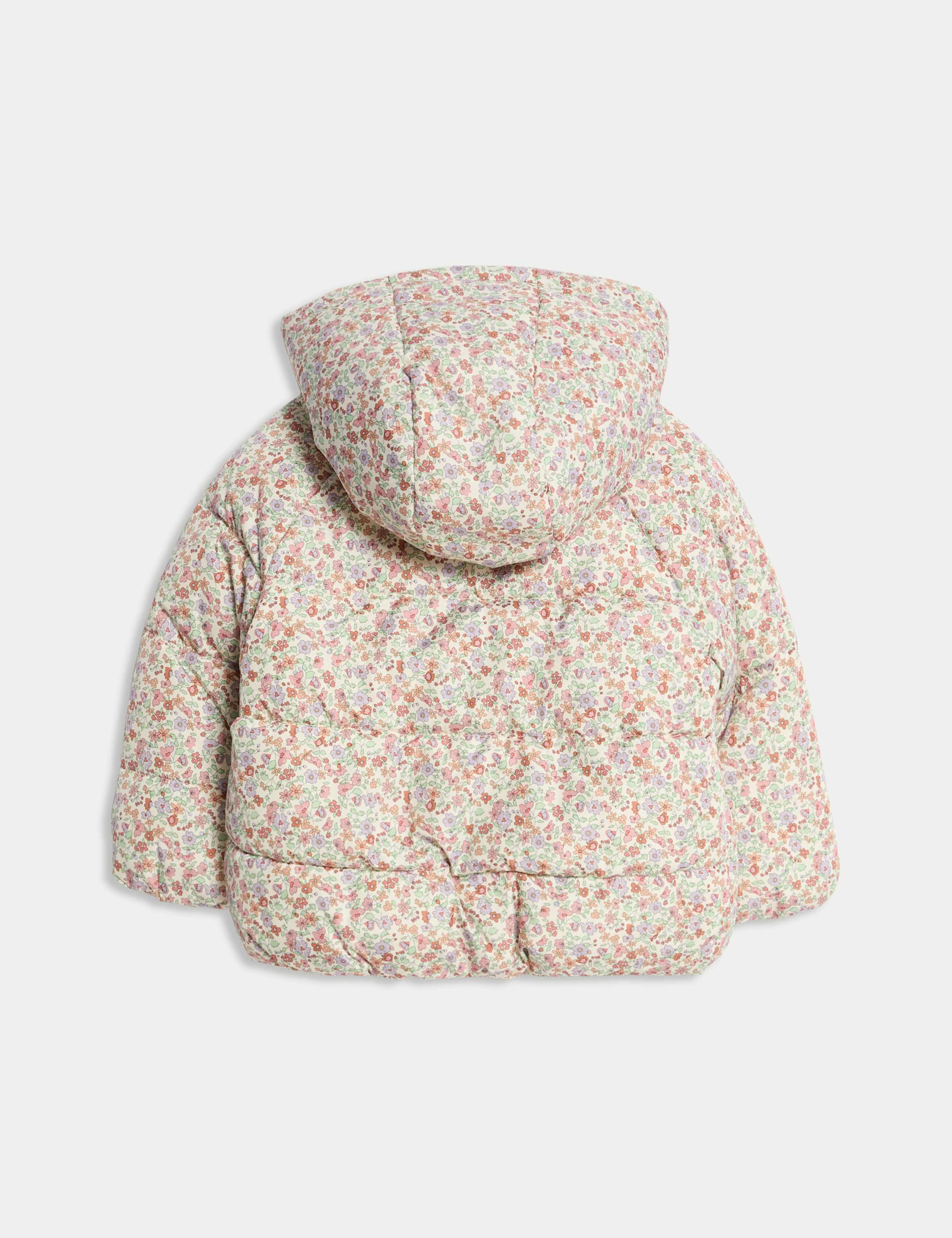 Ditsy Floral Padded Hooded Coat (0-3 Yrs) 2 of 3