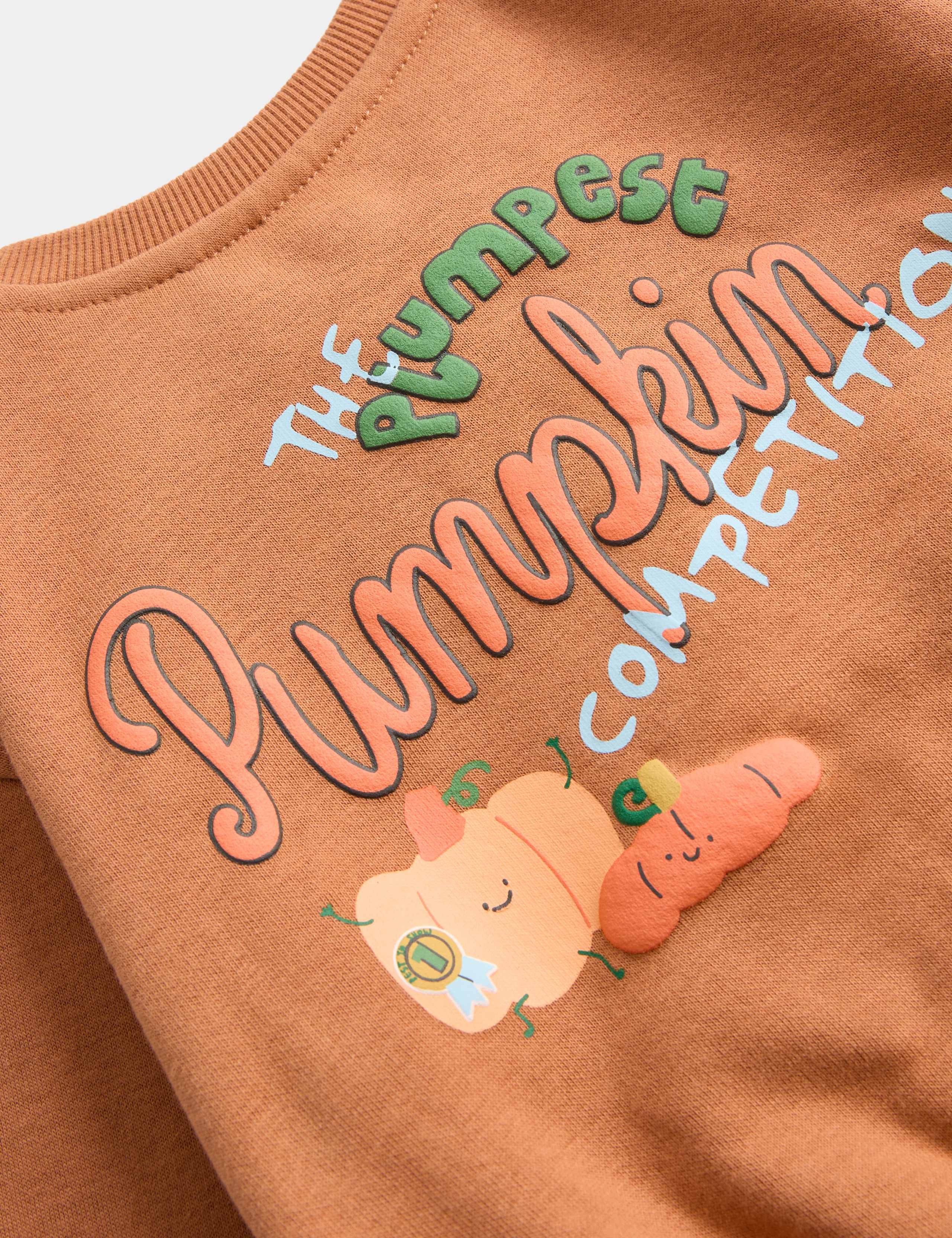 Cotton Rich Halloween Pumpkin Sweatshirt (0-5 Yrs) 2 of 3