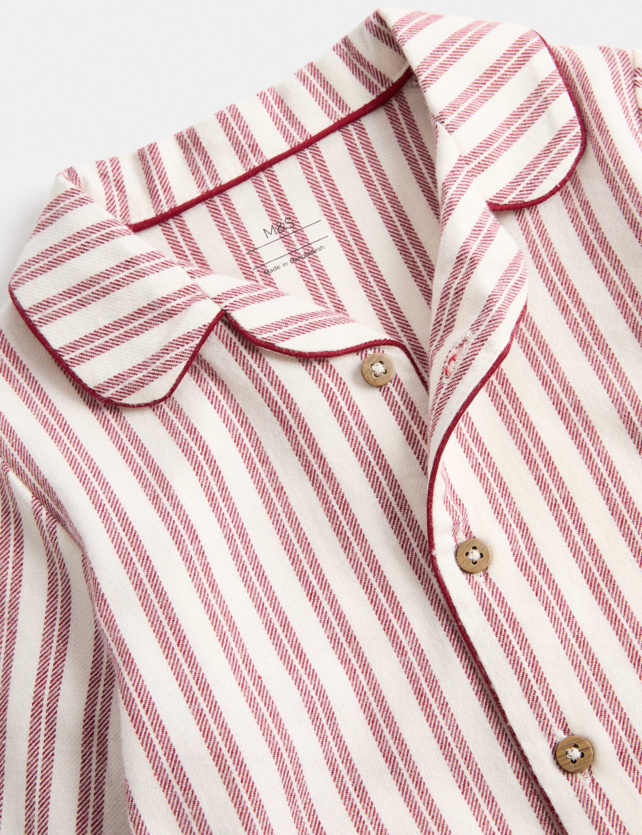 Pure Cotton Striped Button Front Romper 3 of 3