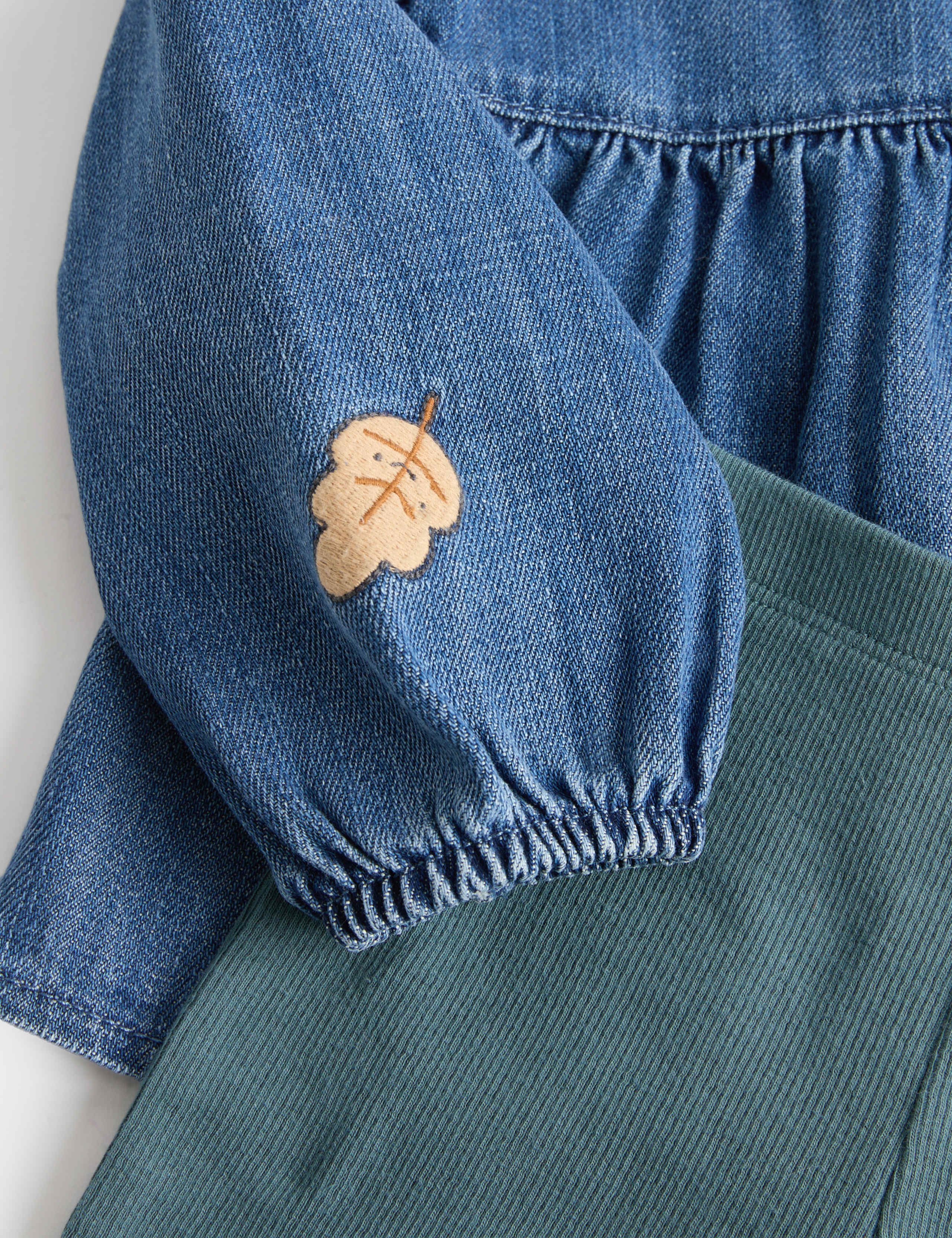 2 Piece Cotton Rich Blouse & Kickflare Leggings Outfit (0 Mths-5 Yrs) 2 of 3