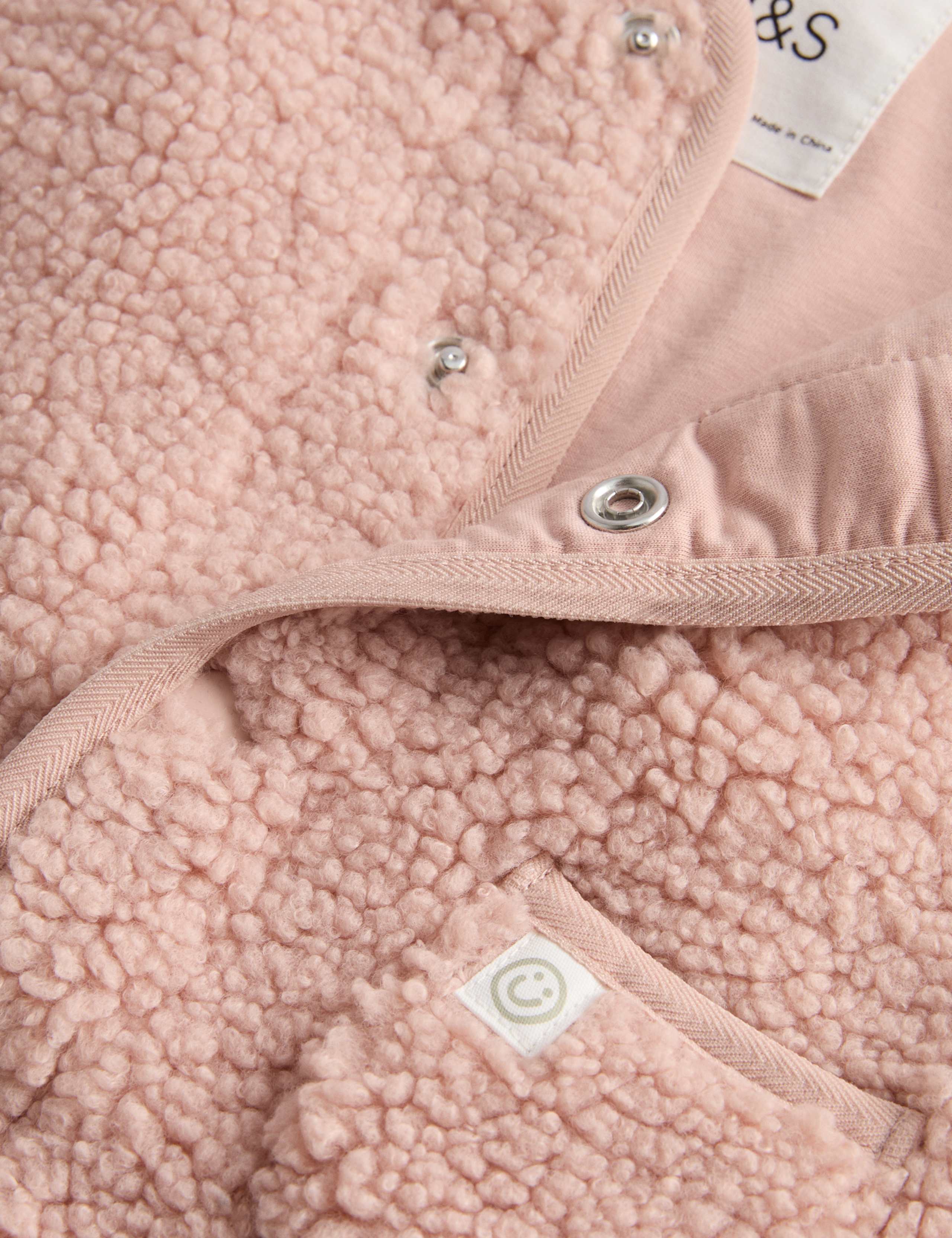 Borg Snap-Button Gilet (0-3 Yrs) 2 of 2