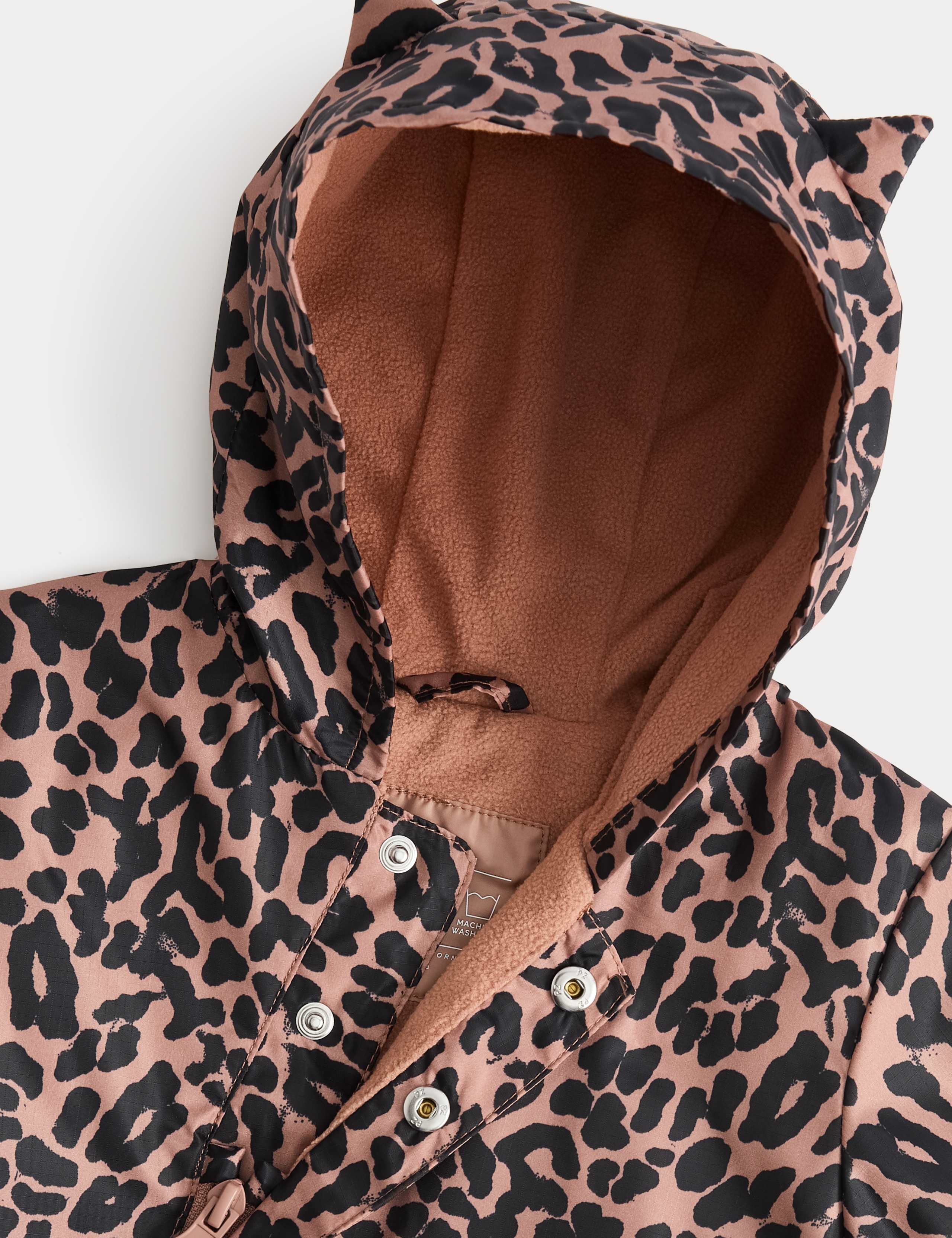 Leopard Print Puddlesuit (6 Mths - 3 Yrs) 2 of 4