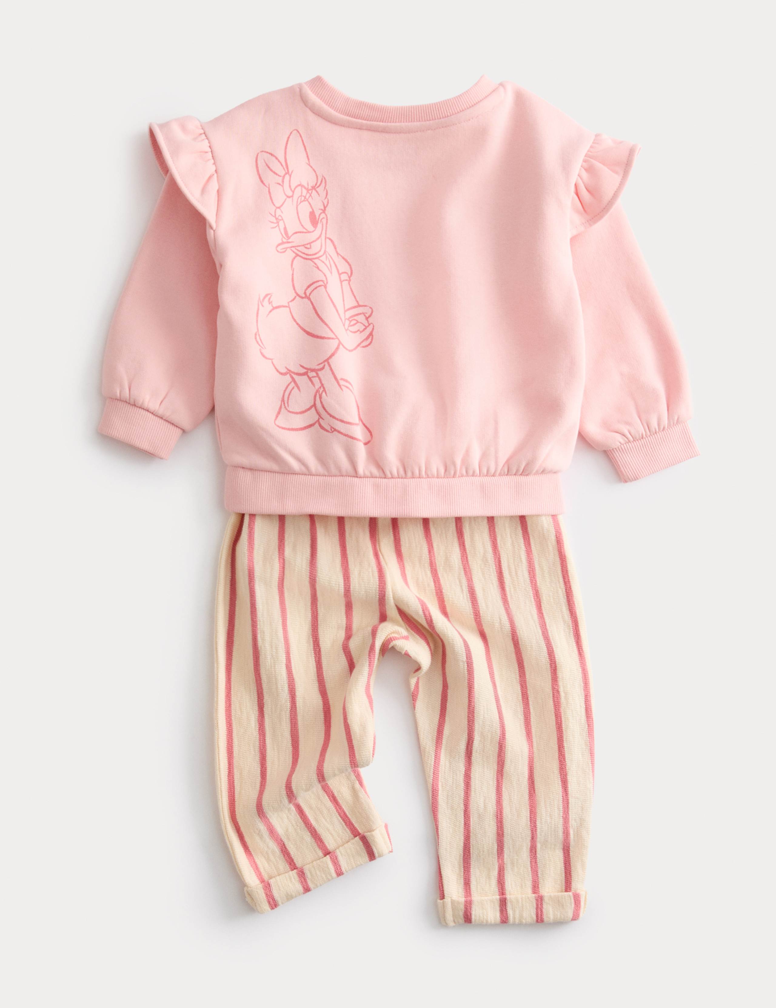 2pc Cotton Rich Daisy Duck Top & Bottom Outfit (0-3 Yrs) 2 of 3