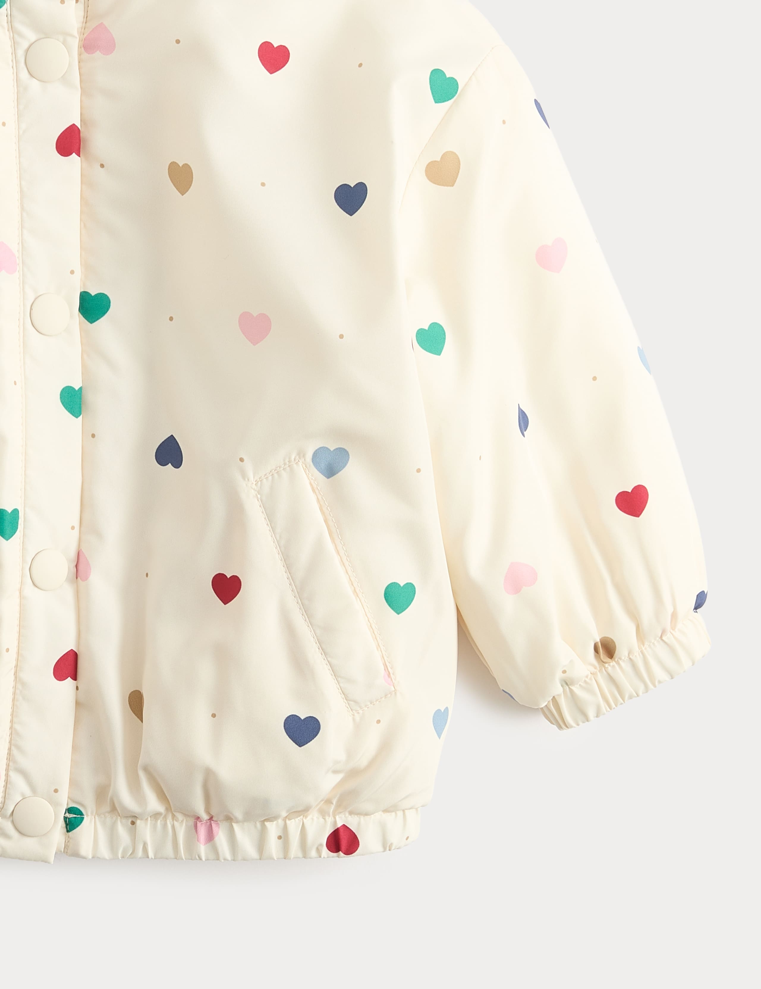 Lightweight Heart Print Padded Jacket (0-5 Yrs) 3 of 4