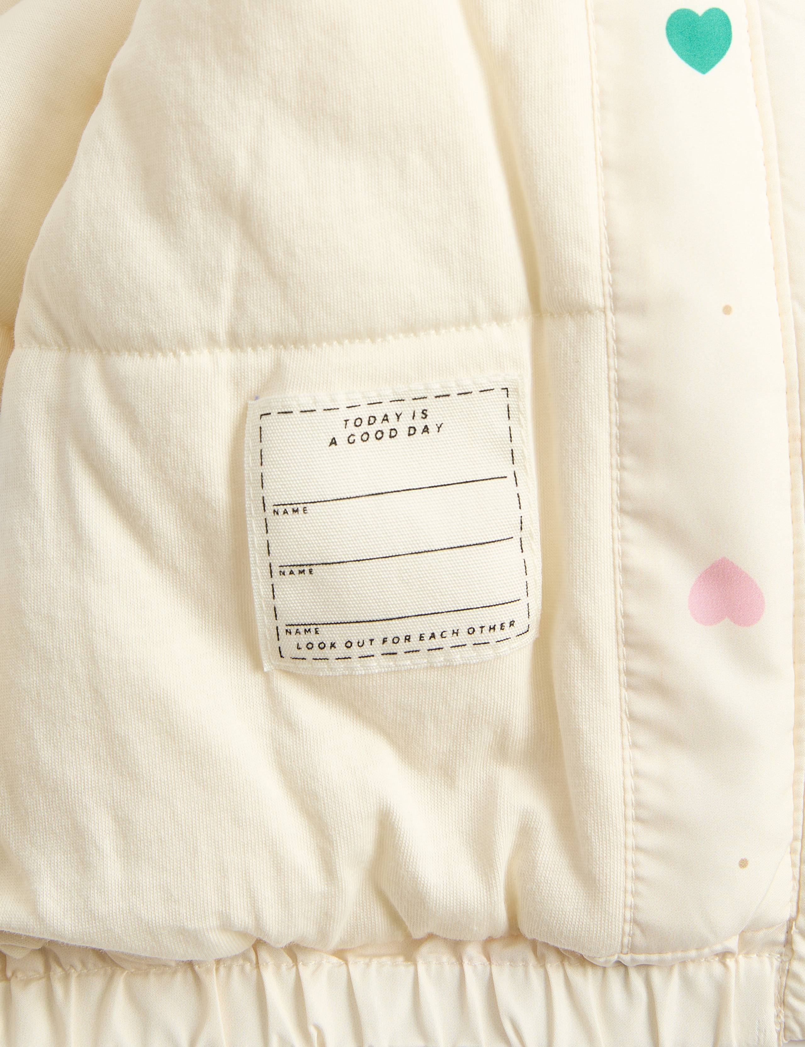 Lightweight Heart Print Padded Jacket (0-5 Yrs) 4 of 4