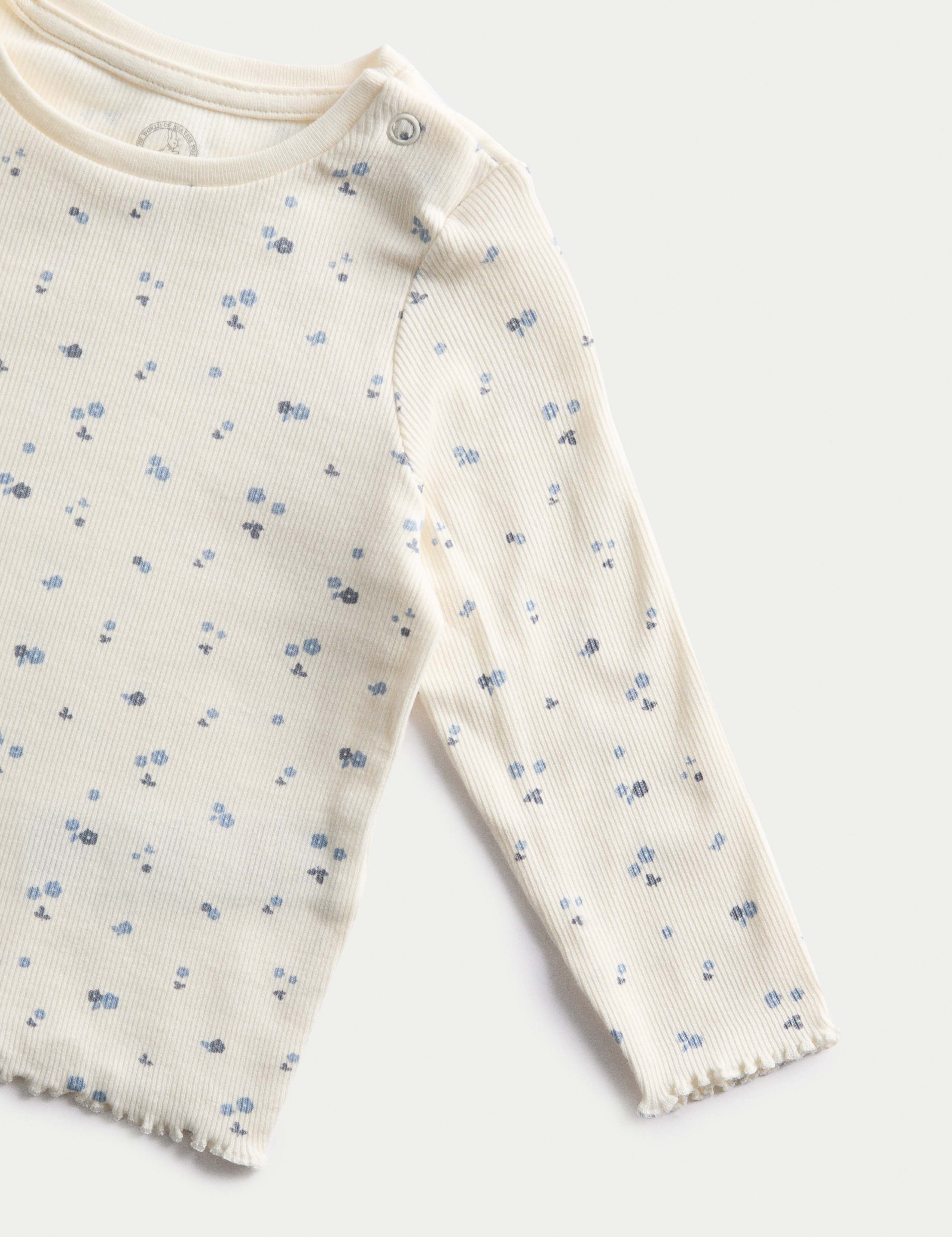 3pc Peter Rabbit™ Cardigan, Top & Jeans Outfit (0-3 Yrs) 4 of 4