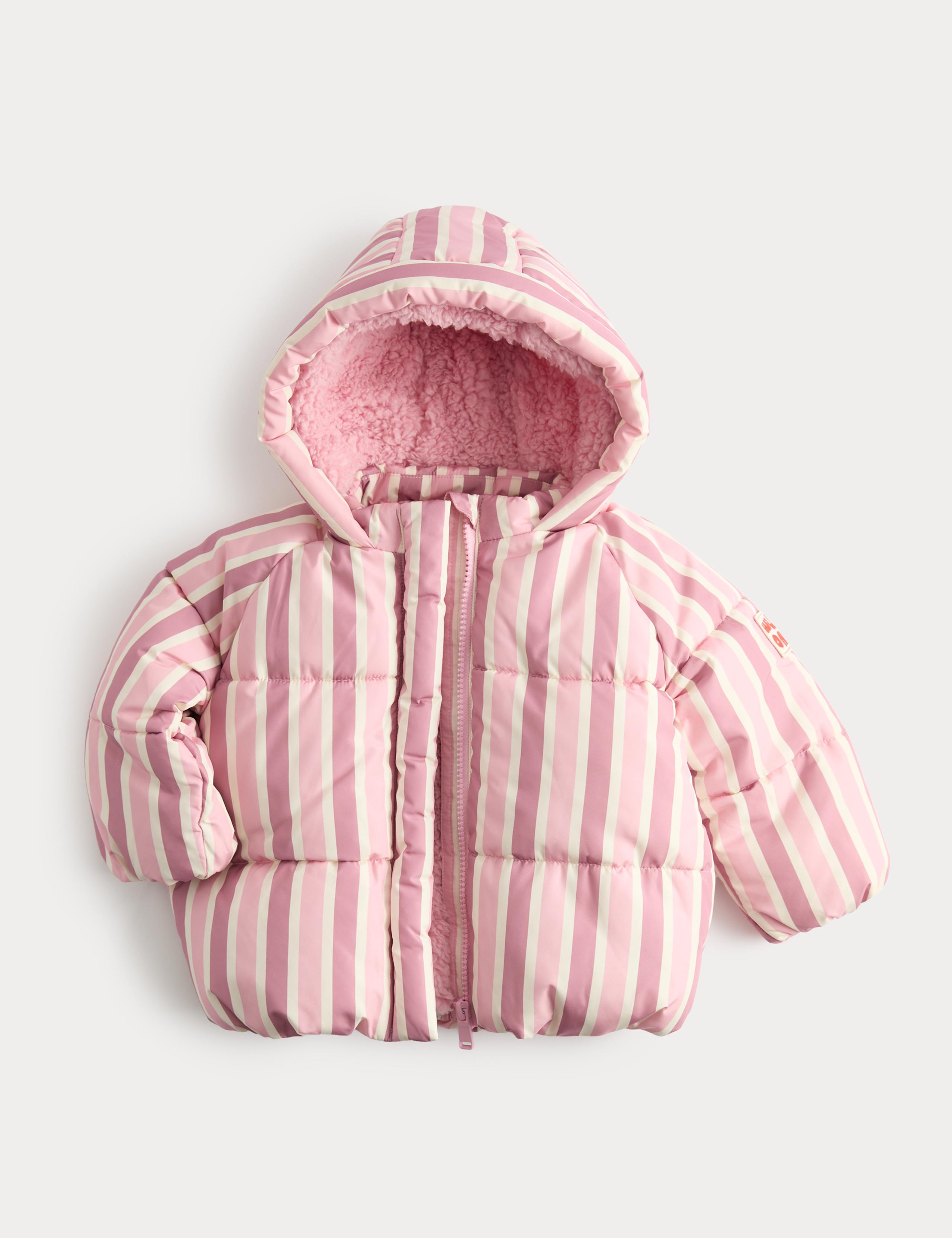 Striped Midweight Padded Coat (0-5 Yrs) 2 of 4