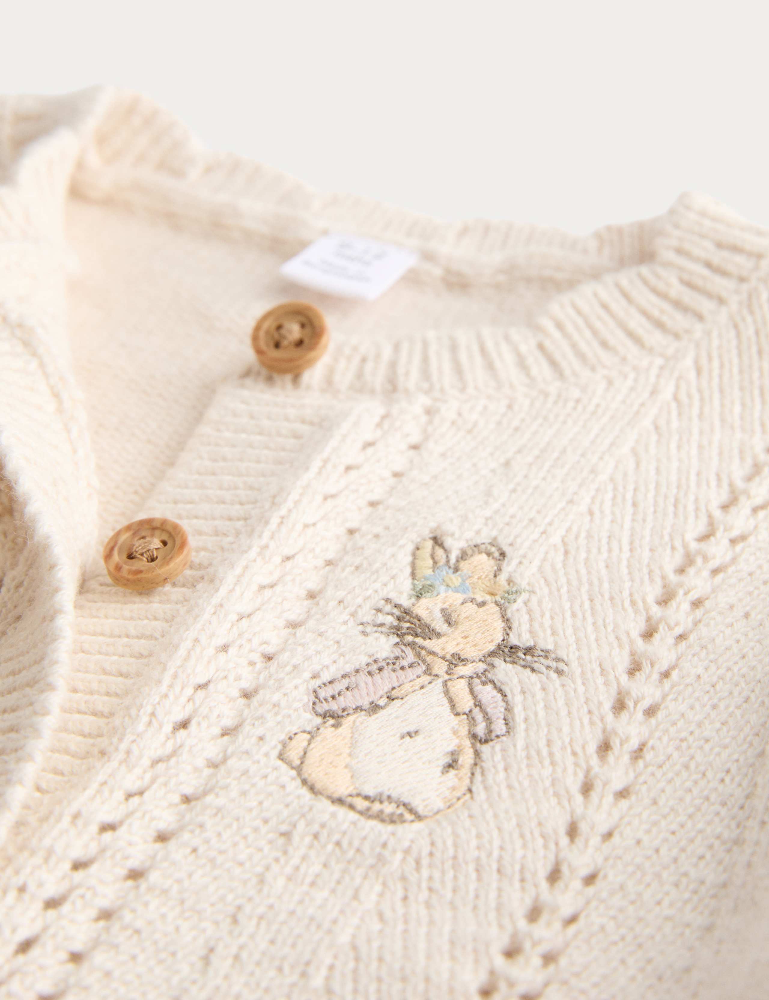 Pure Cotton Peter Rabbit Cardigan (0-3 Years) 2 of 2