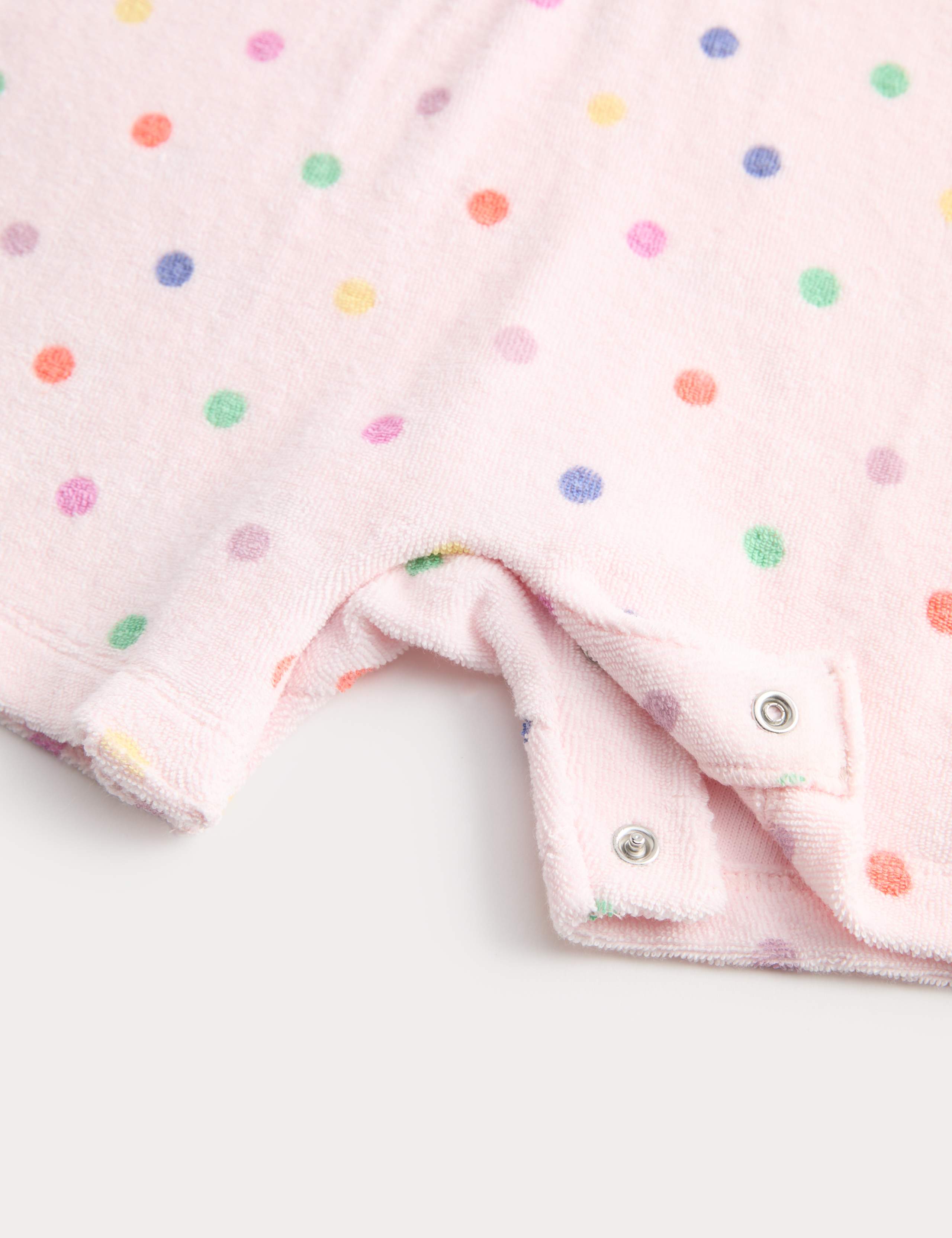 Pure Cotton Spotty Towelling All in One (0-3 Yrs) 3 of 3