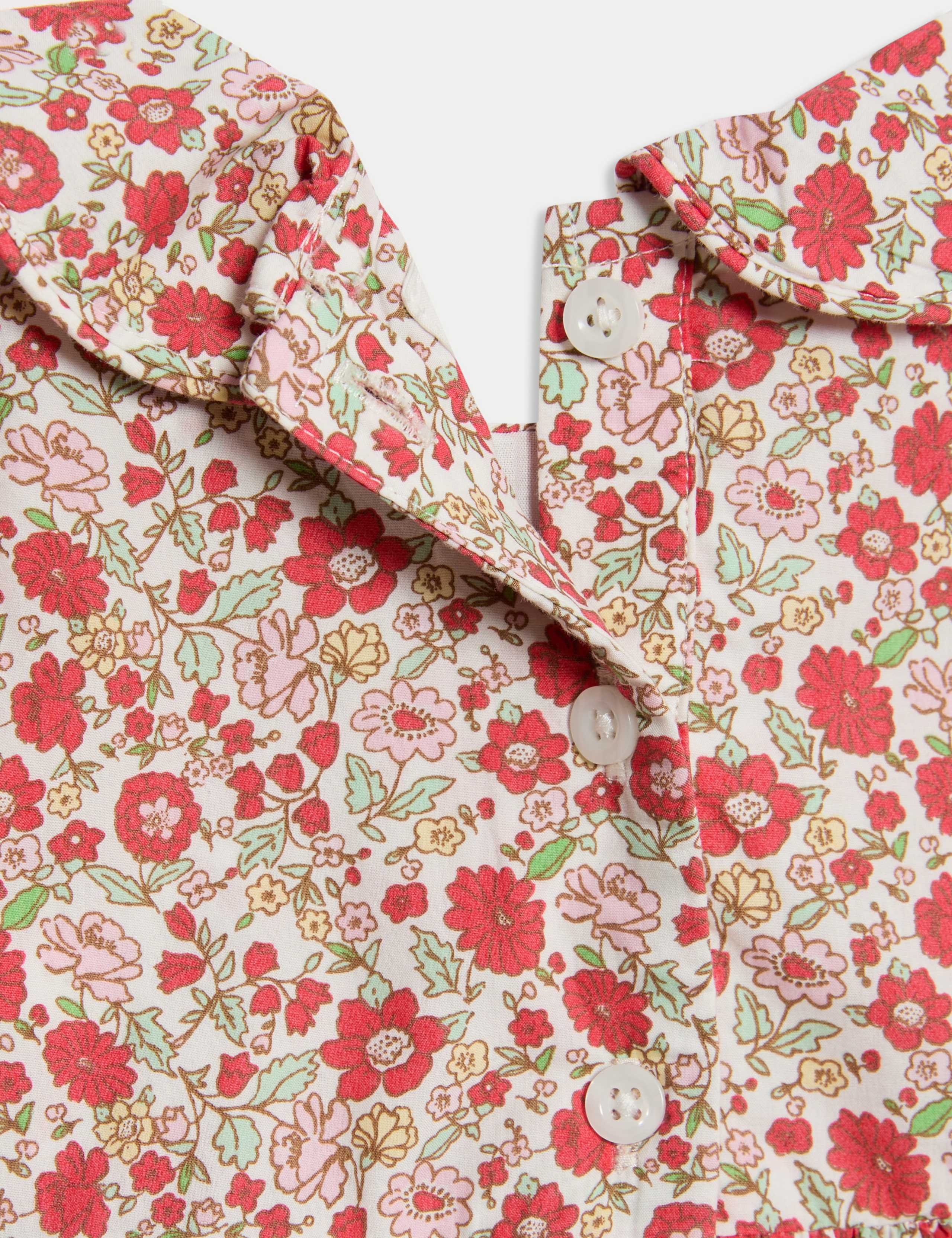 Pure Cotton Floral Dress (0-3 Yrs) 3 of 3