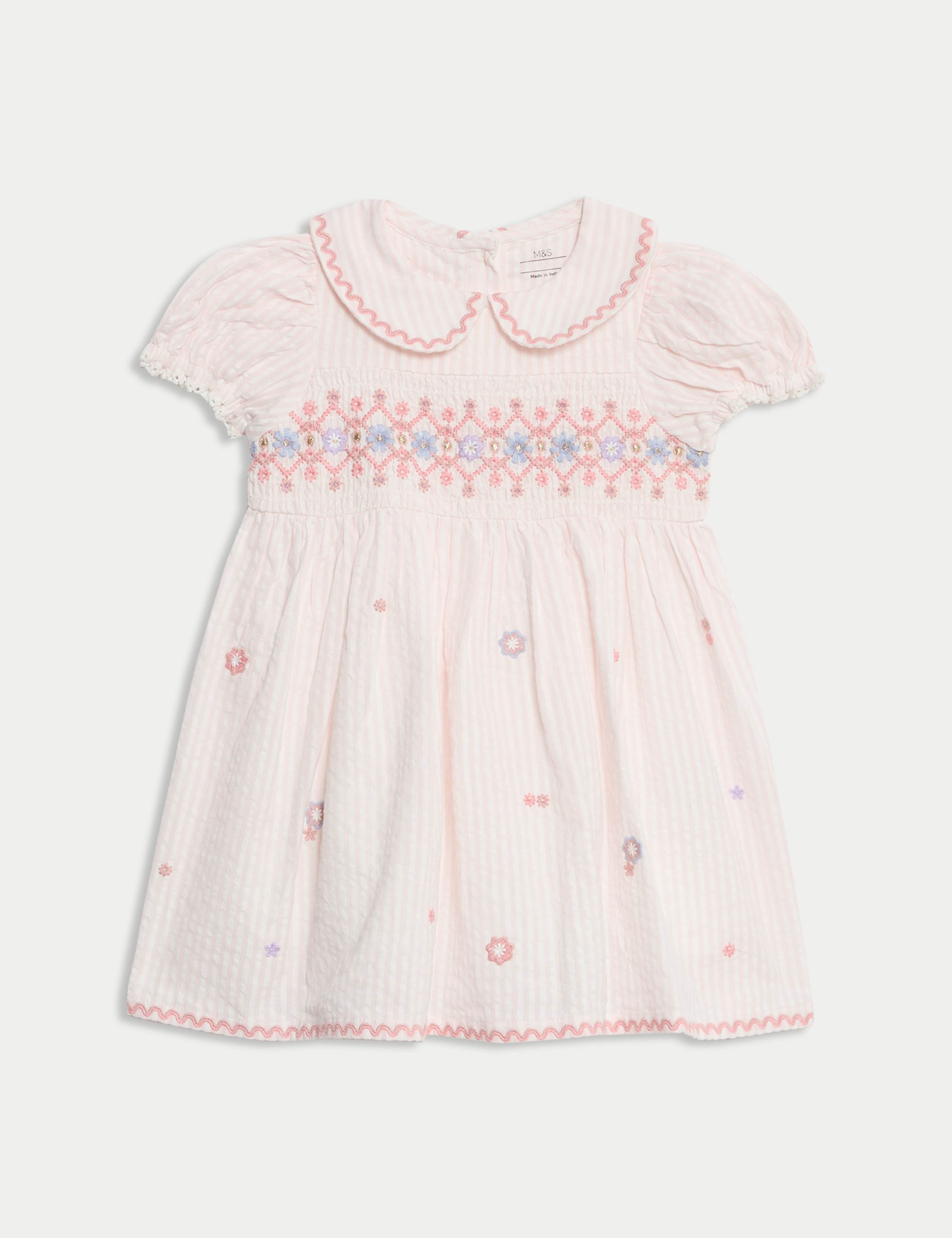 2pc Pure Cotton Embroidered Outfit (0-6 Yrs) 3 of 6