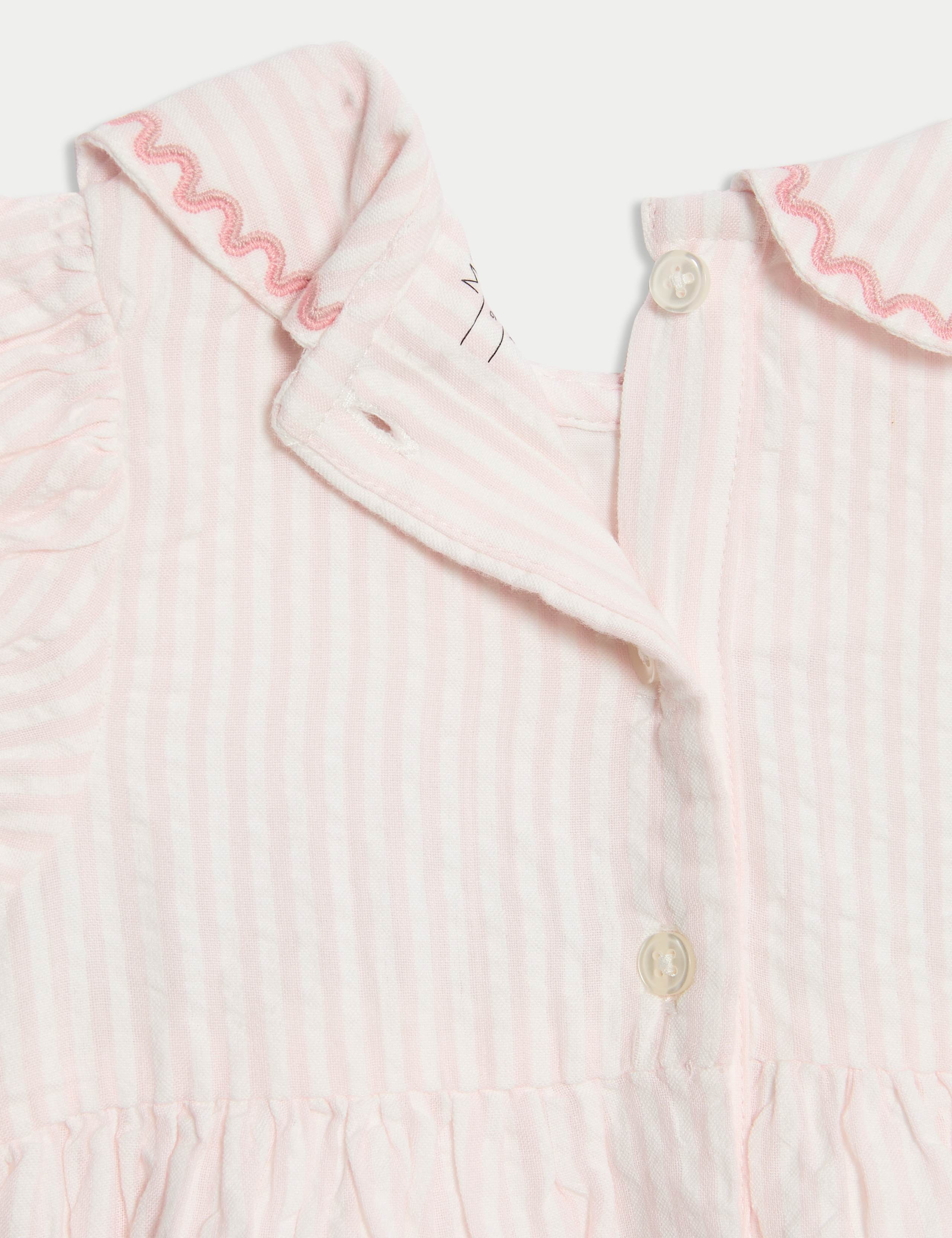 2pc Pure Cotton Embroidered Outfit (0-6 Yrs) 5 of 6