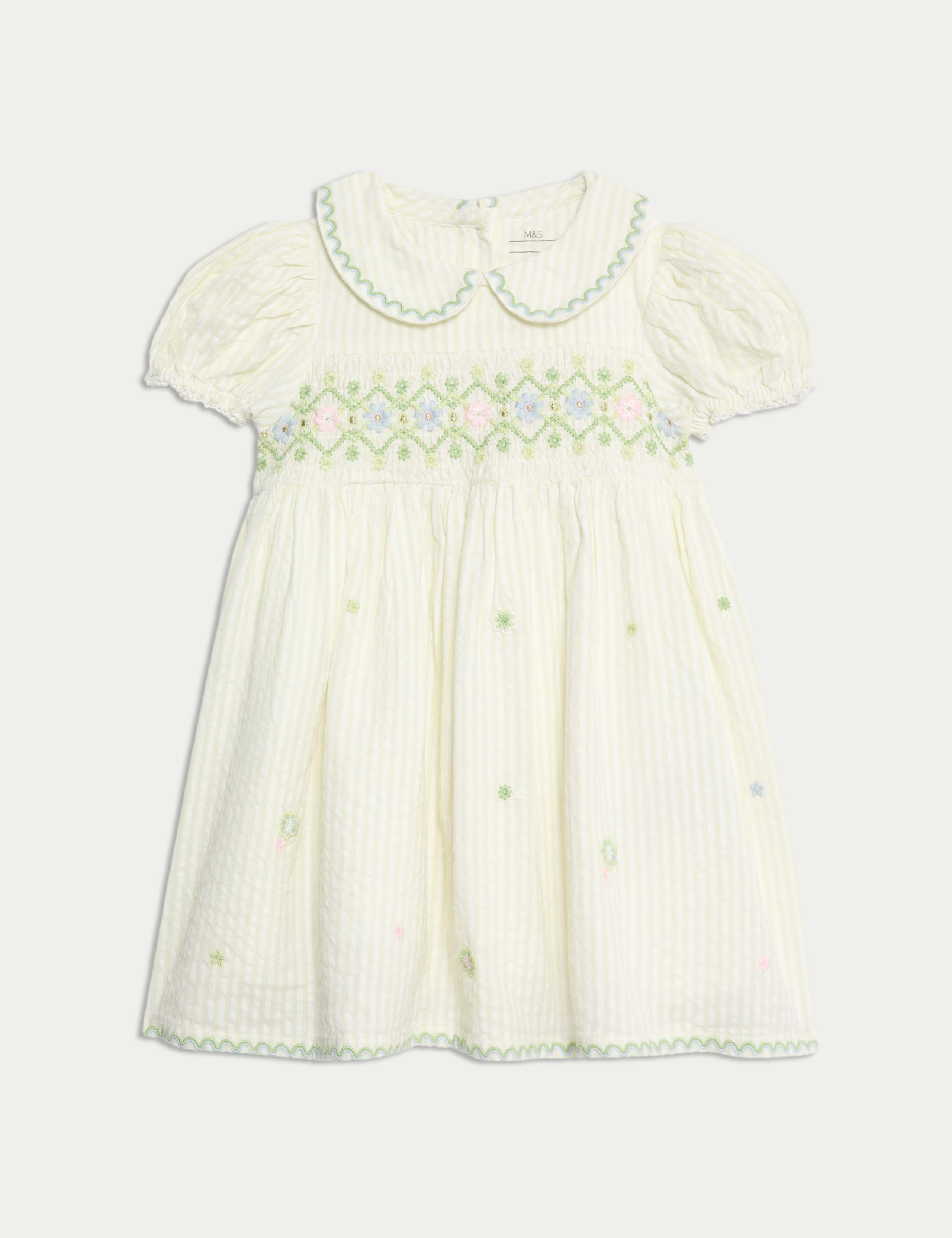 2pc Pure Cotton Embroidered Outfit (0-6 Yrs) 3 of 5