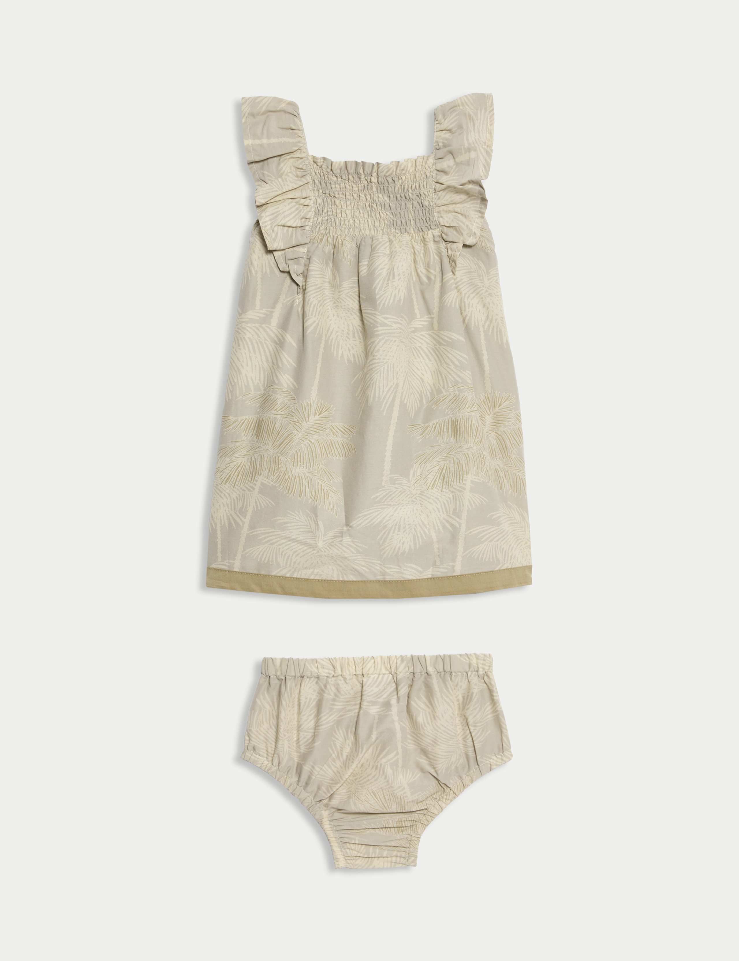 2pc Father's Day Palm Print Dress (0-3 Yrs) 2 of 5
