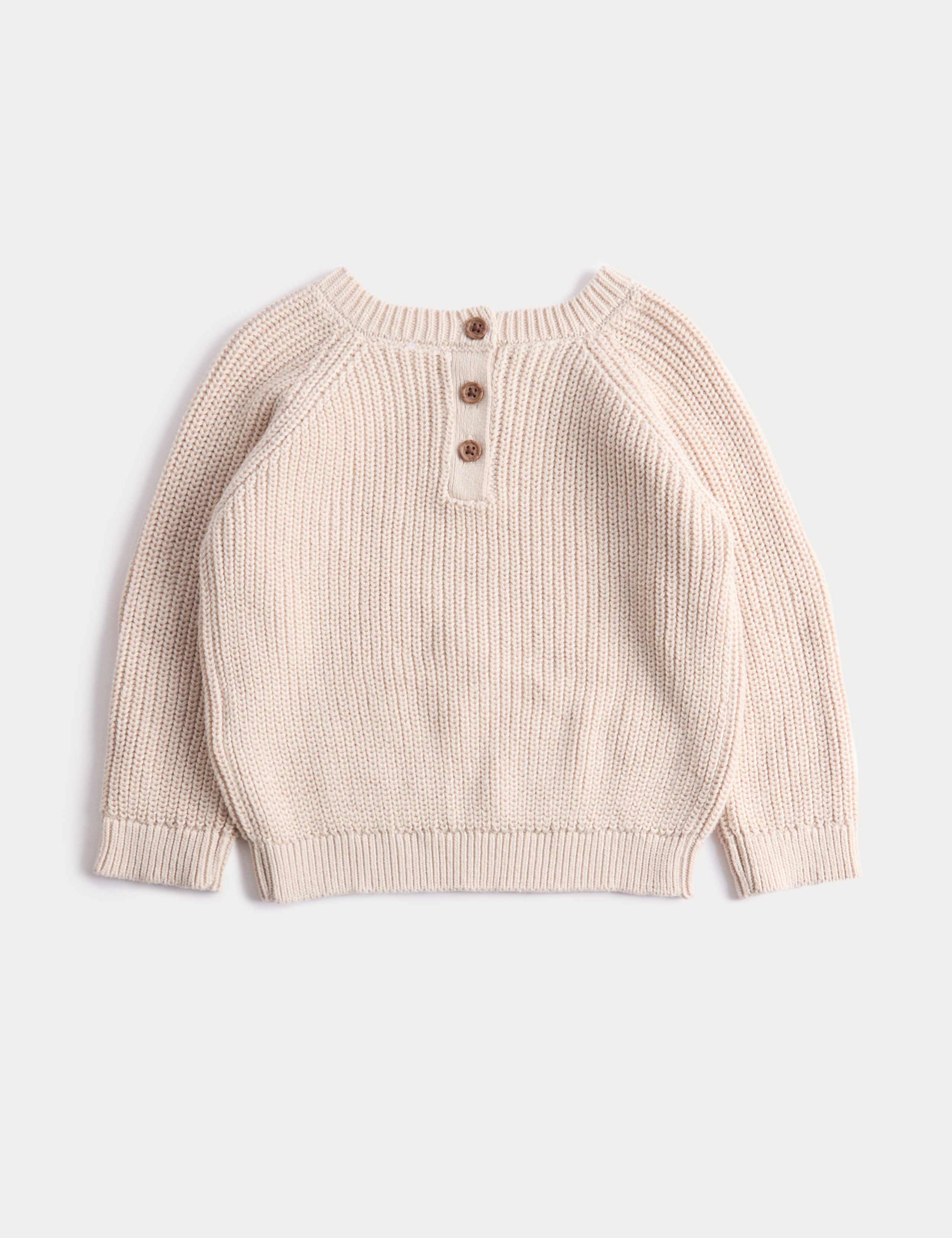 Pure Cotton Pumpkin Knitted Jumper (0-6 Yrs) 2 of 4