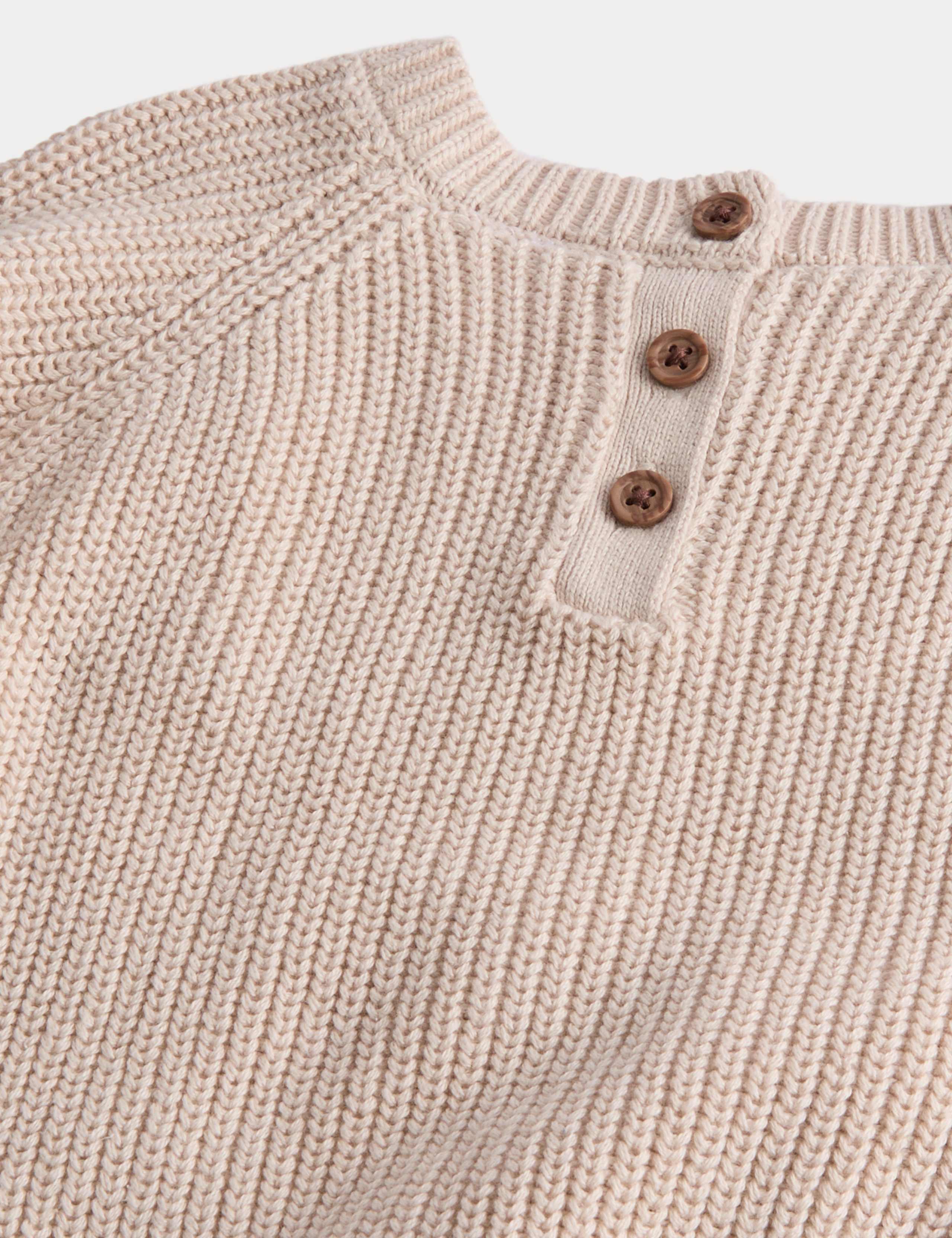 Pure Cotton Pumpkin Knitted Jumper (0-6 Yrs) 4 of 4
