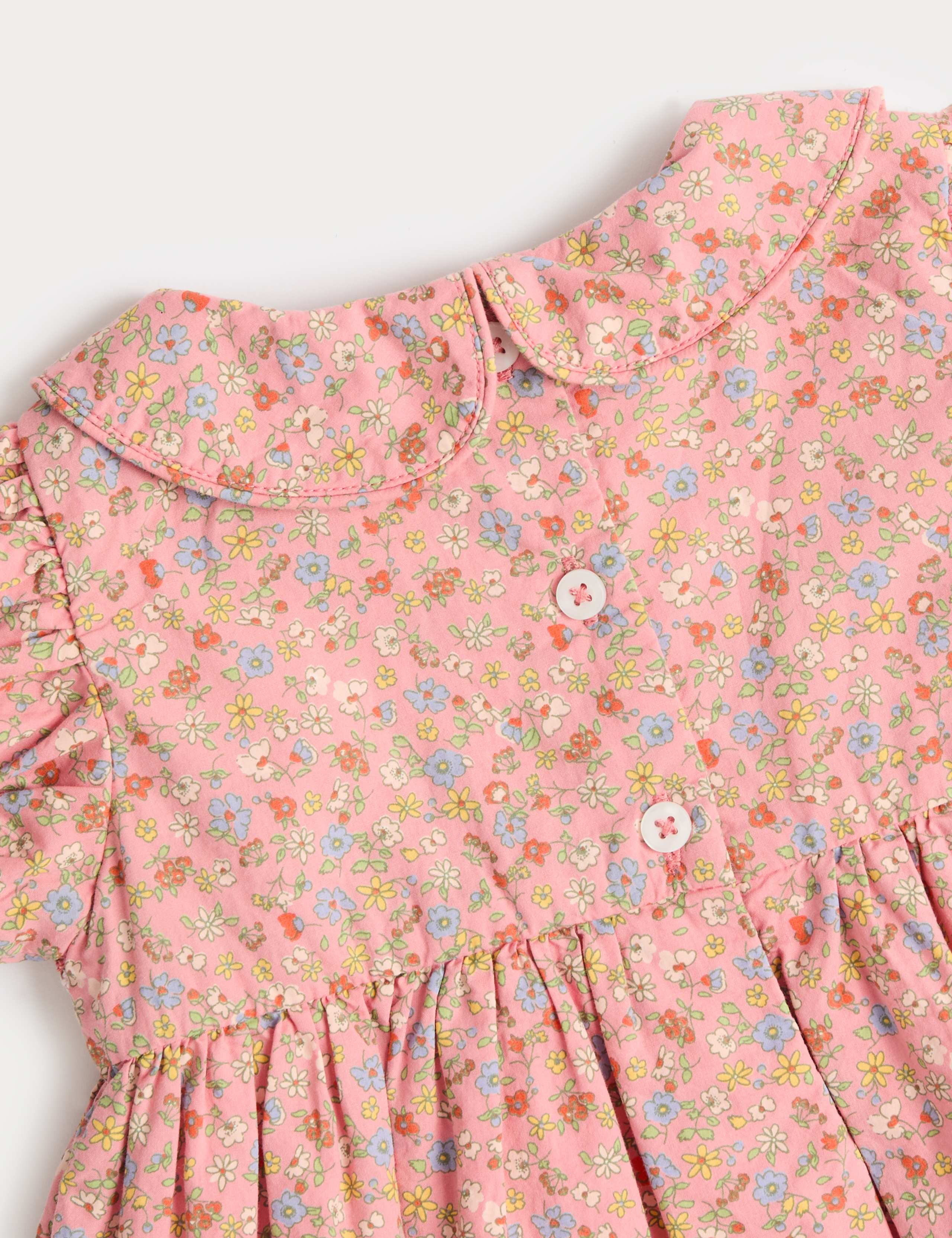 Pure Cotton Floral Smock Dress (0-3 Years) 3 of 3