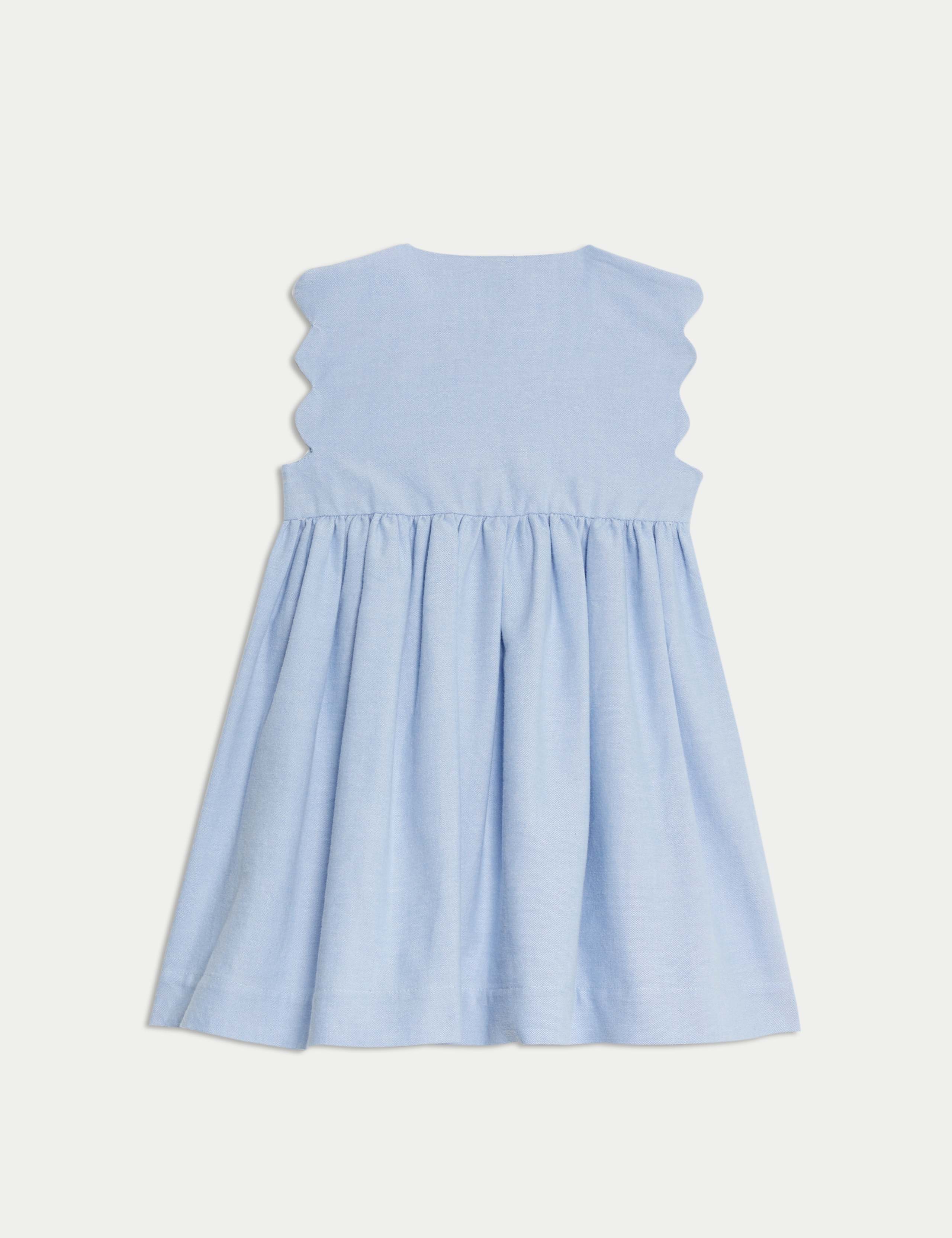 Pure Cotton Chambray Peter Rabbit™ Dress (0-3 Yrs) 2 of 3