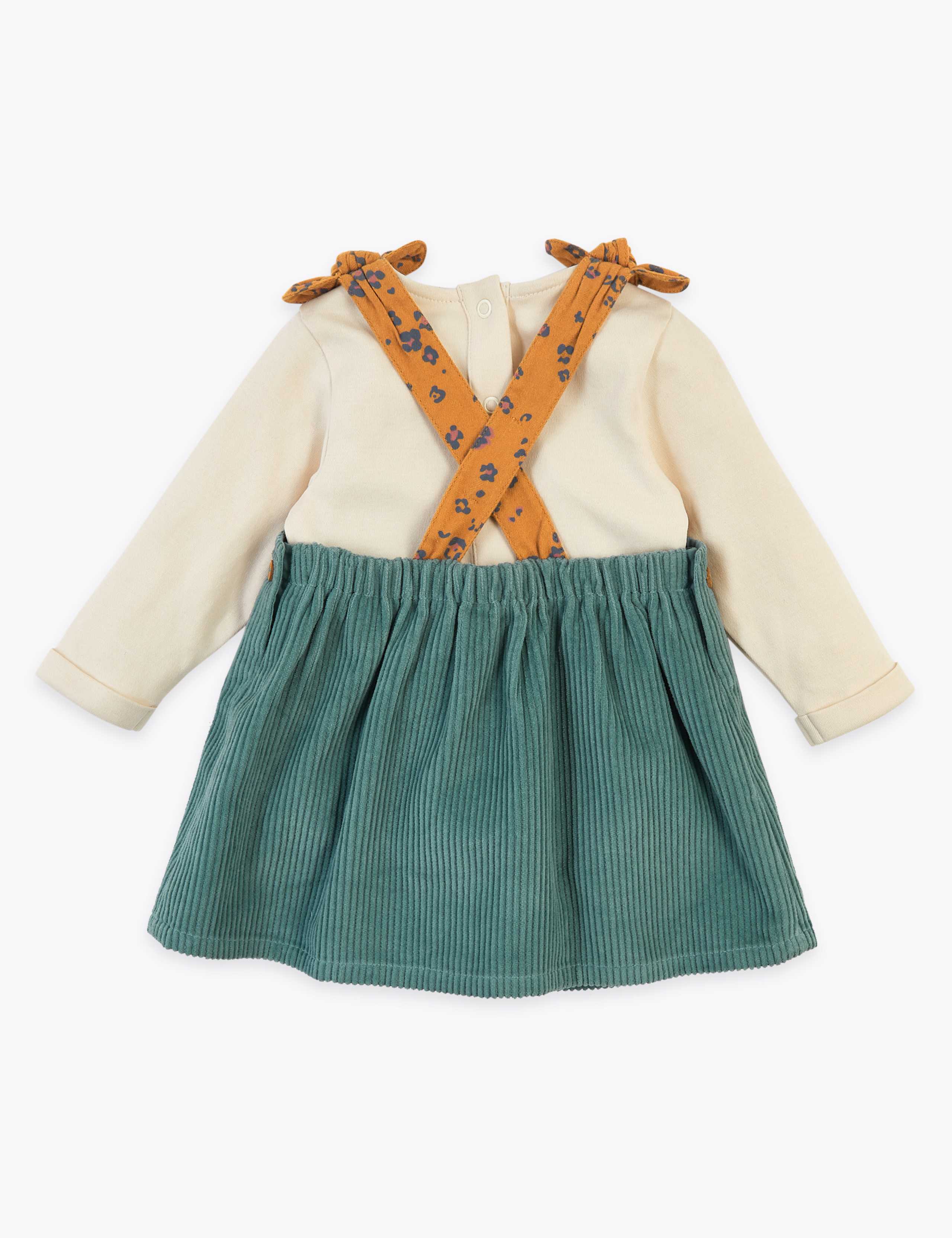 3 Piece Cord Pinafore Dress 3 of 8