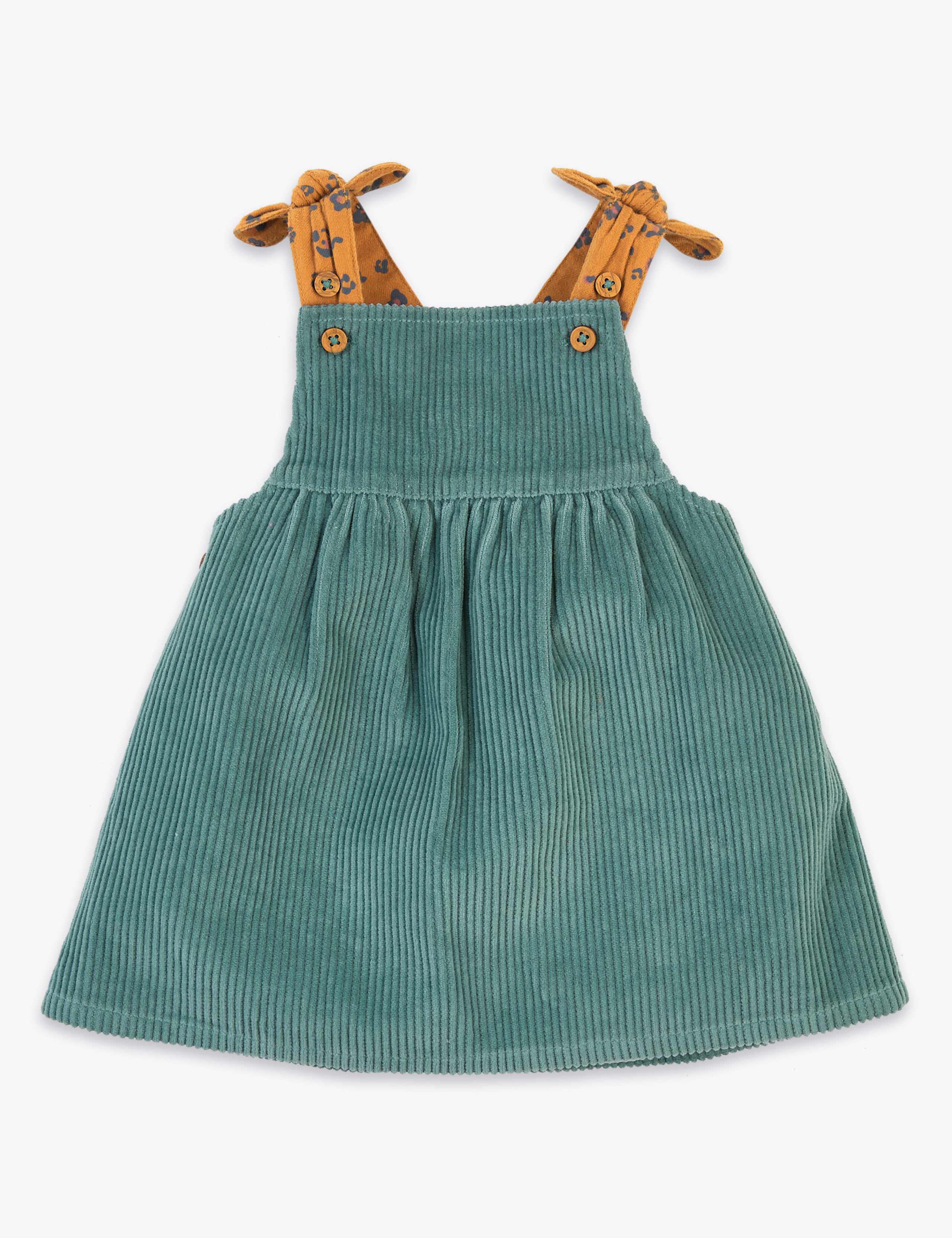 3 Piece Cord Pinafore Dress 4 of 8