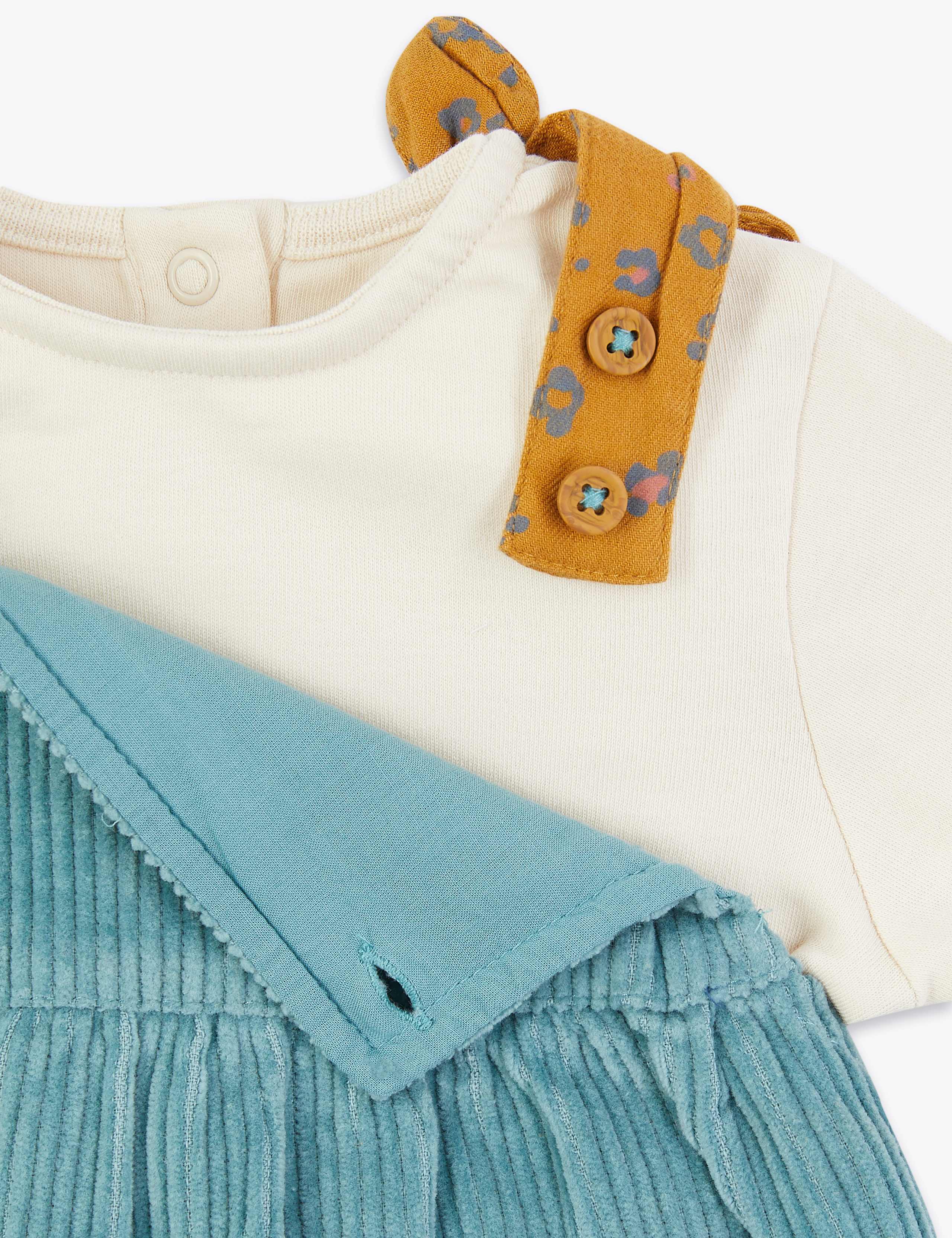 3 Piece Cord Pinafore Dress 8 of 8