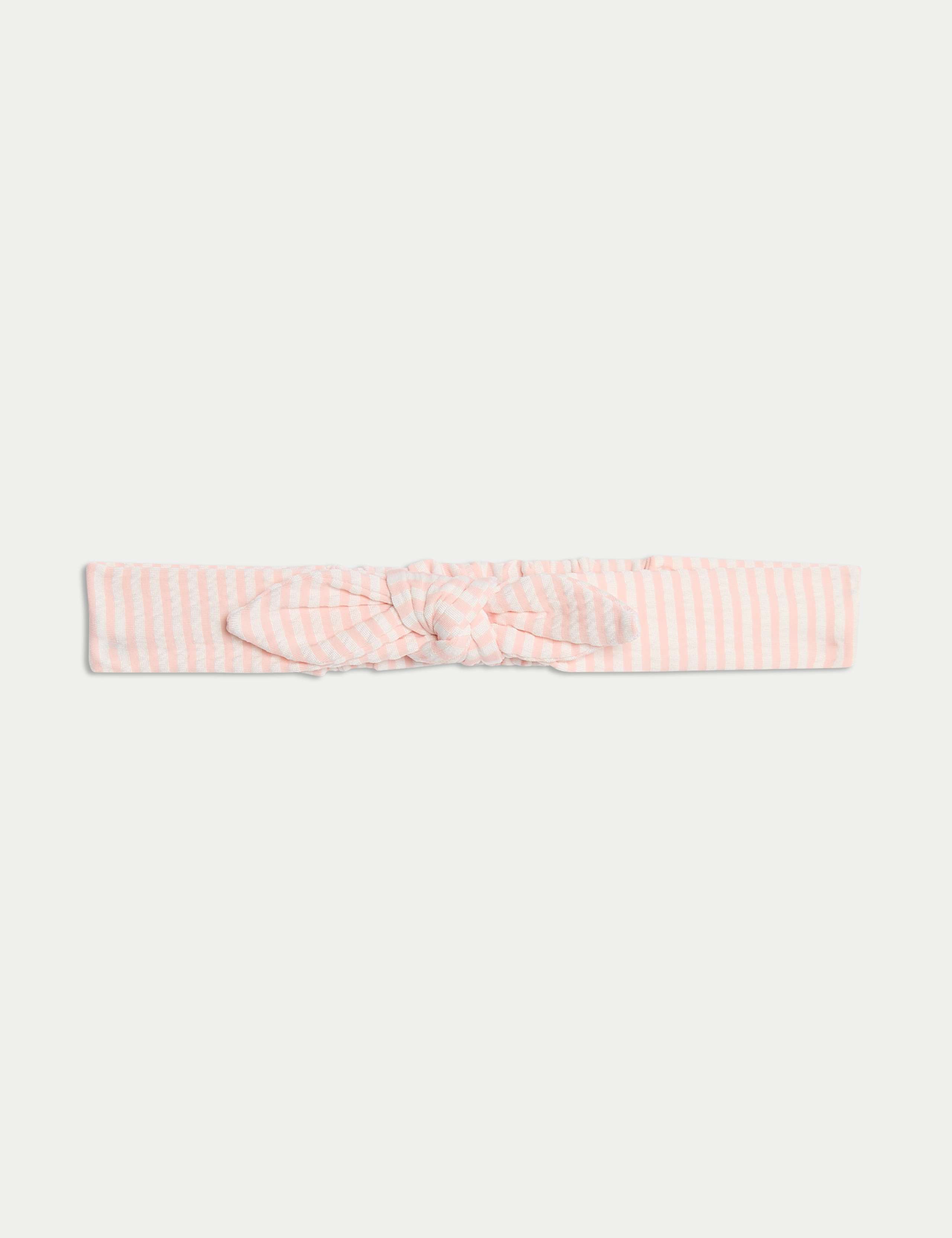 2pc Striped Seersucker Swimsuit & Headband (0 Mths-6 Yrs) 3 of 4