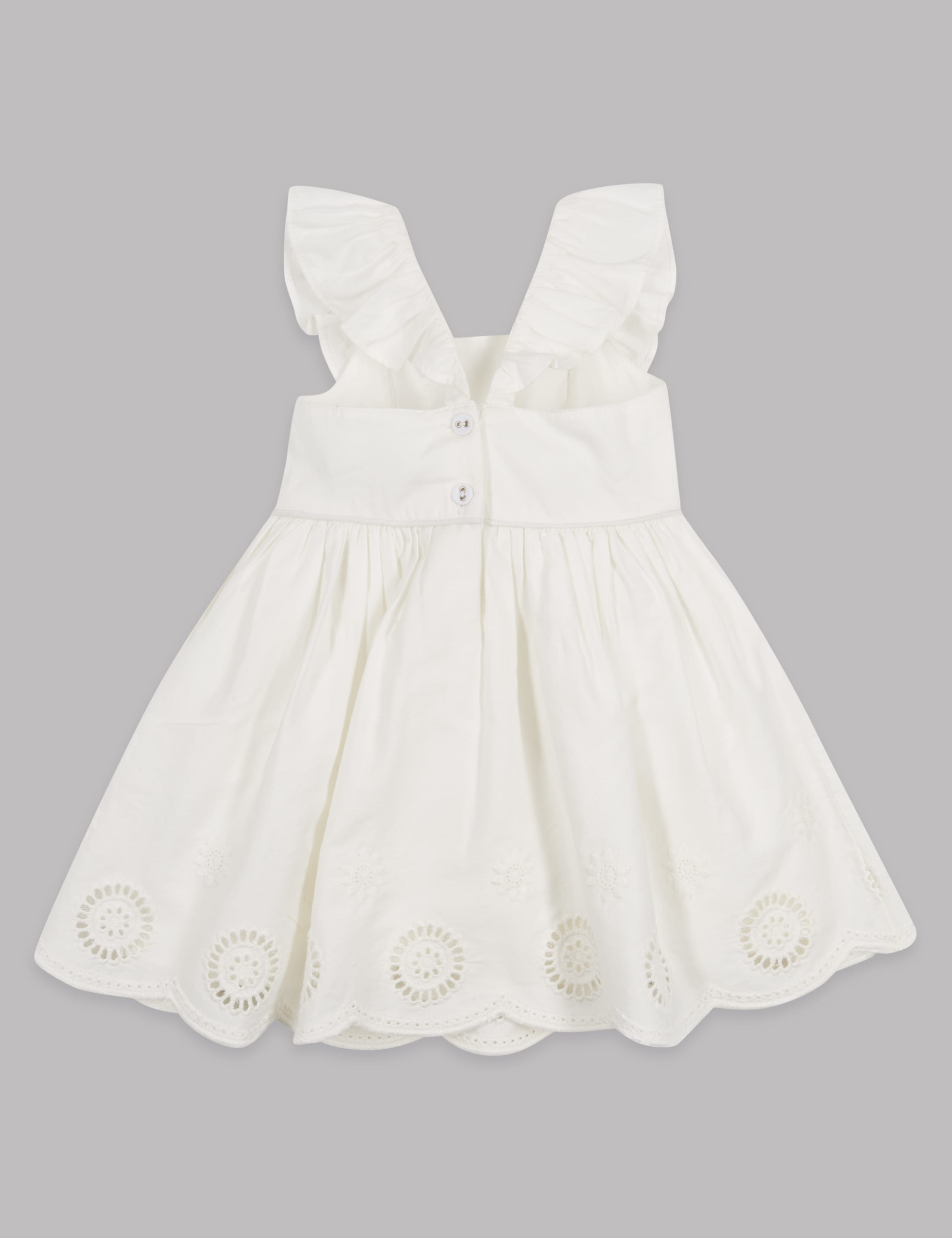 Pure Cotton Broidered Hem Dress 2 of 5