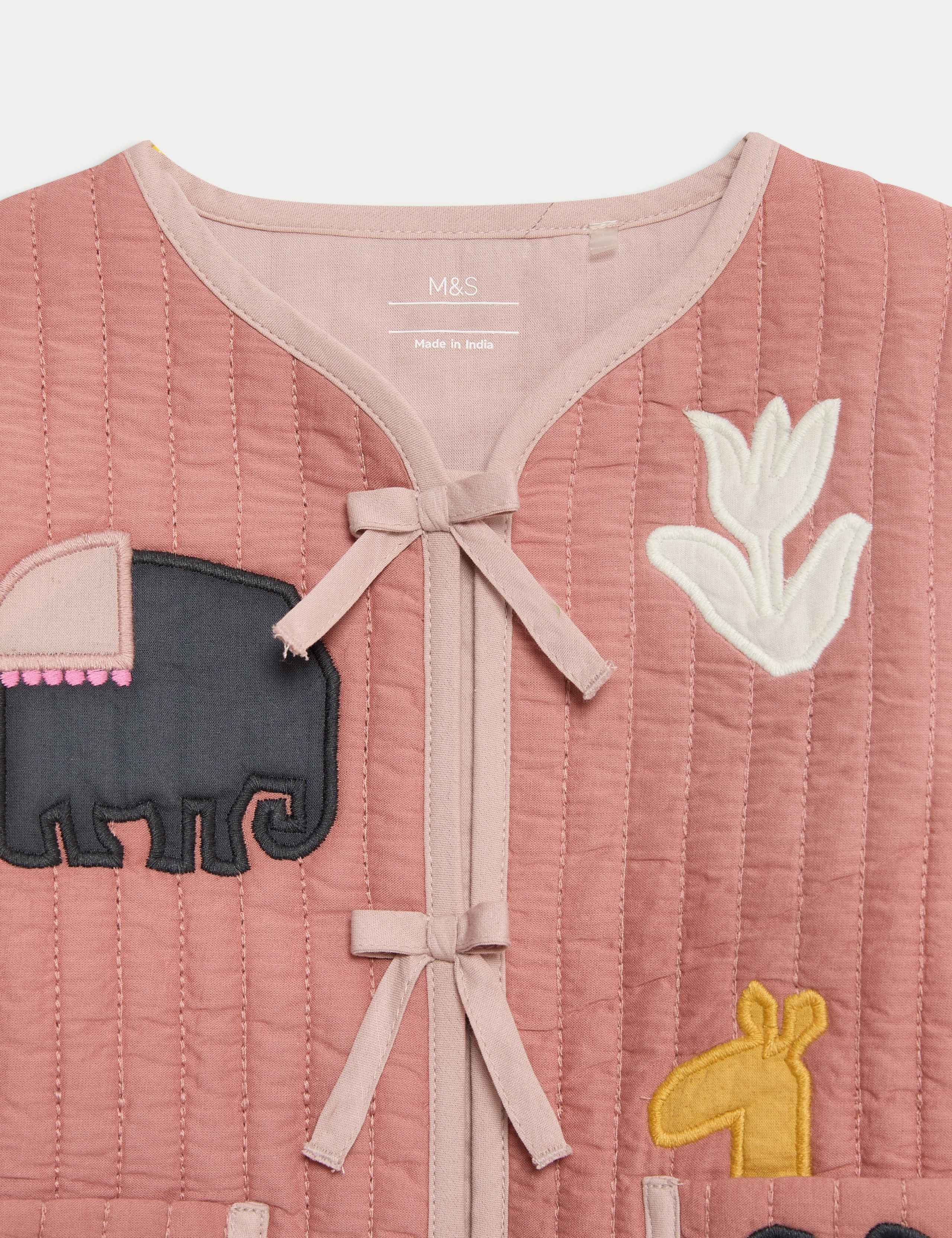 Pure Cotton Safari Quilted Jacket (0-3 Yrs) 3 of 3
