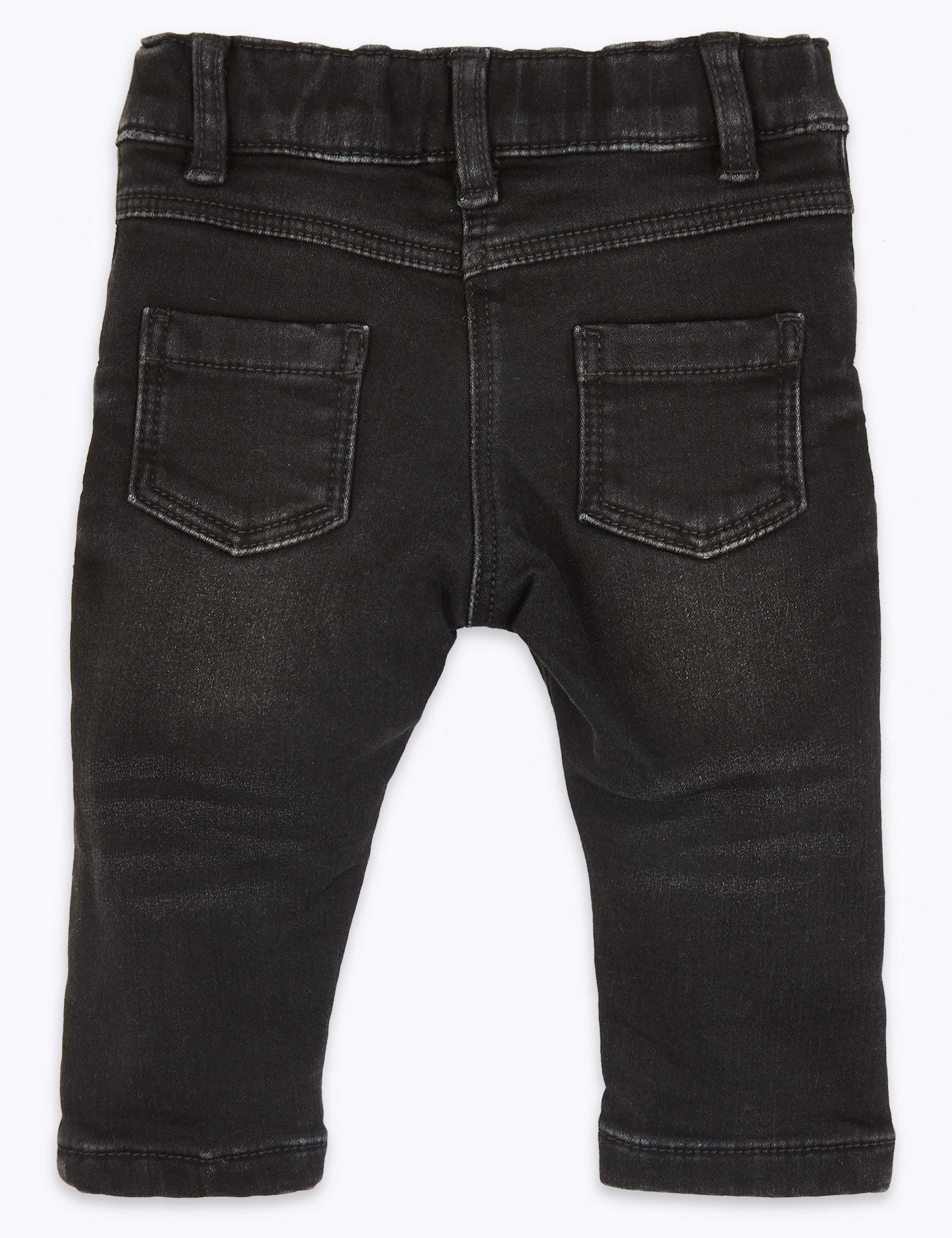 Denim Floral Jeans 2 of 3