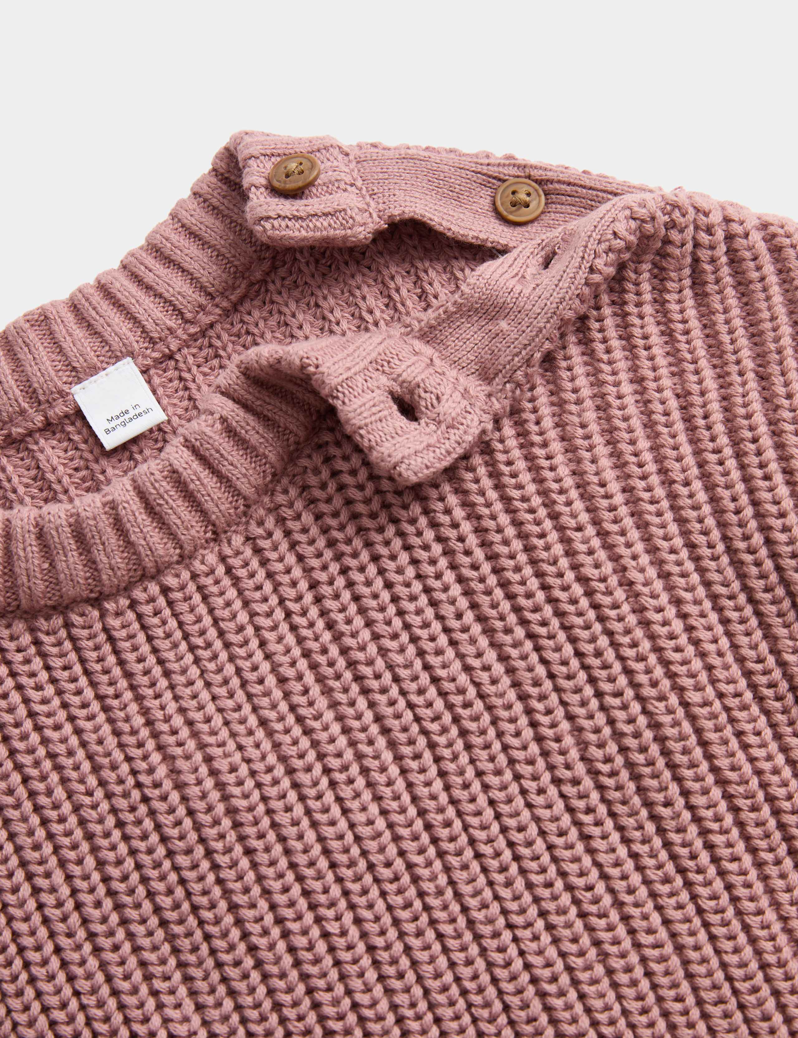 Pure Cotton Knitted Jumper (0-5 Yrs) 2 of 2