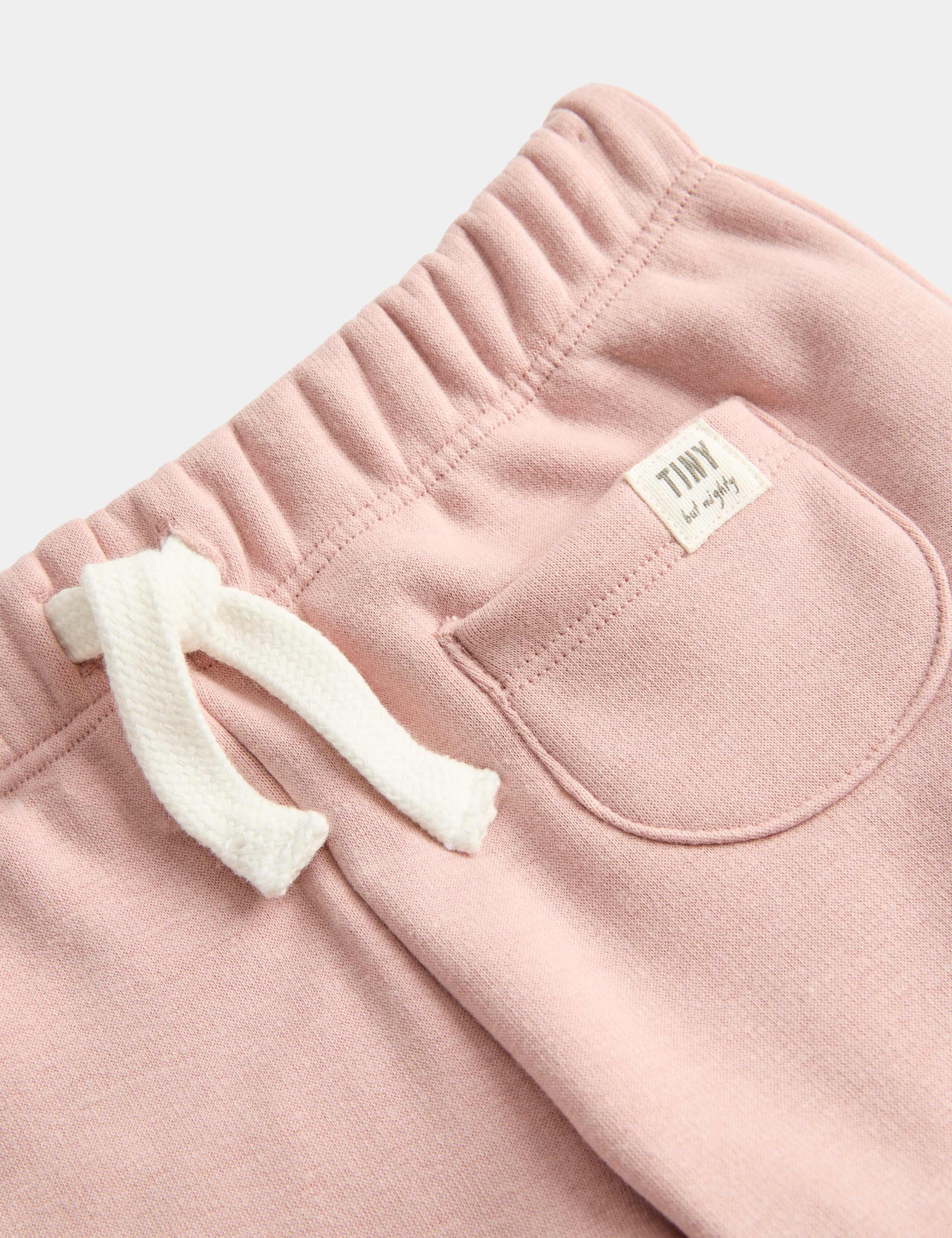 Cotton Blend Fleece Lined Joggers (0-3 Yrs) 2 of 2